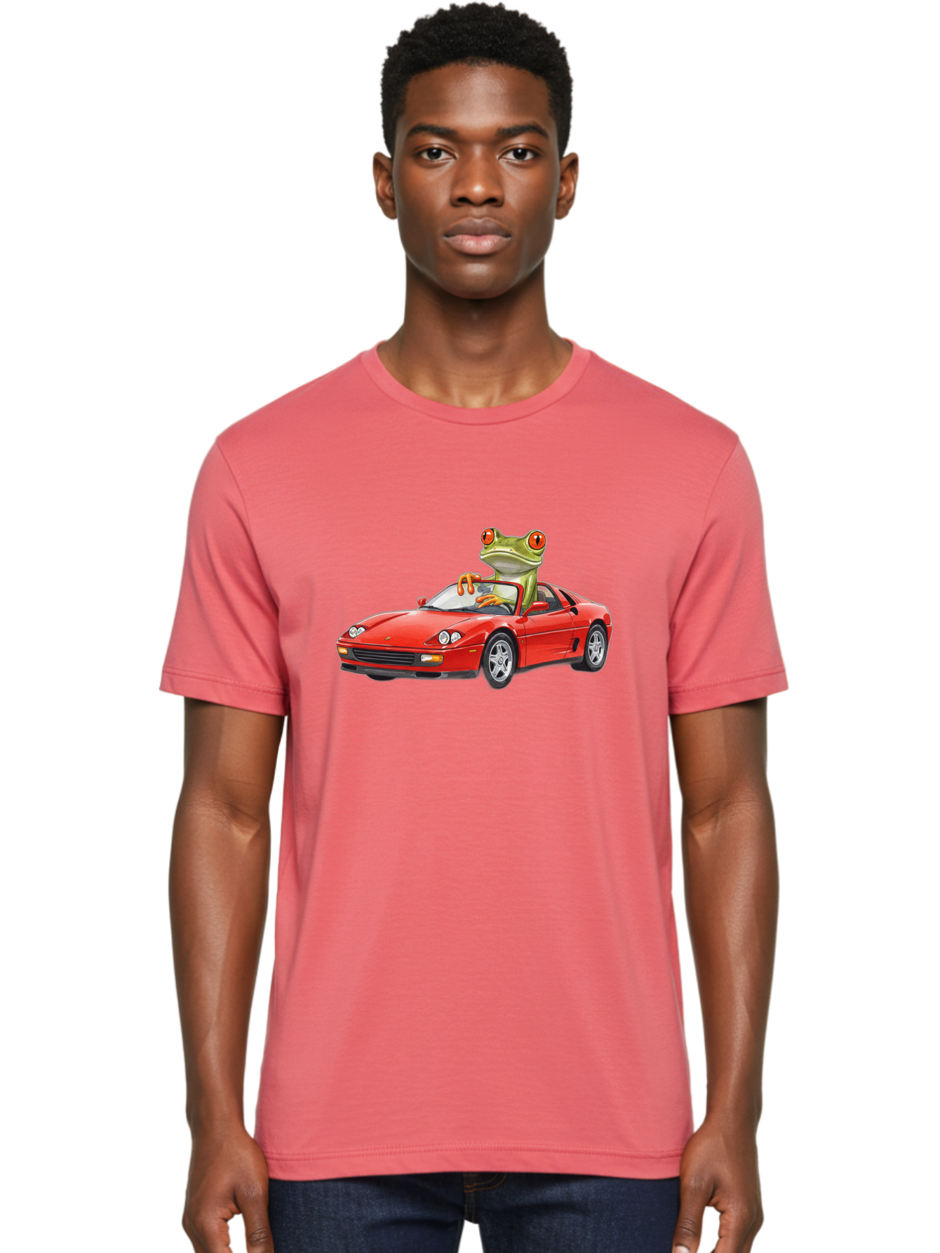Frog-Driving-Ferrari Men'S Graphic Tee, 100% Cotton, Comfortable Casual Summer Wear, Machine Washable, Vintage Camera, Old Camera, Antique Camera, Black Camera, Classic Photography, Photography Equipment, Nostalgic Device, Film Camera, Baf821