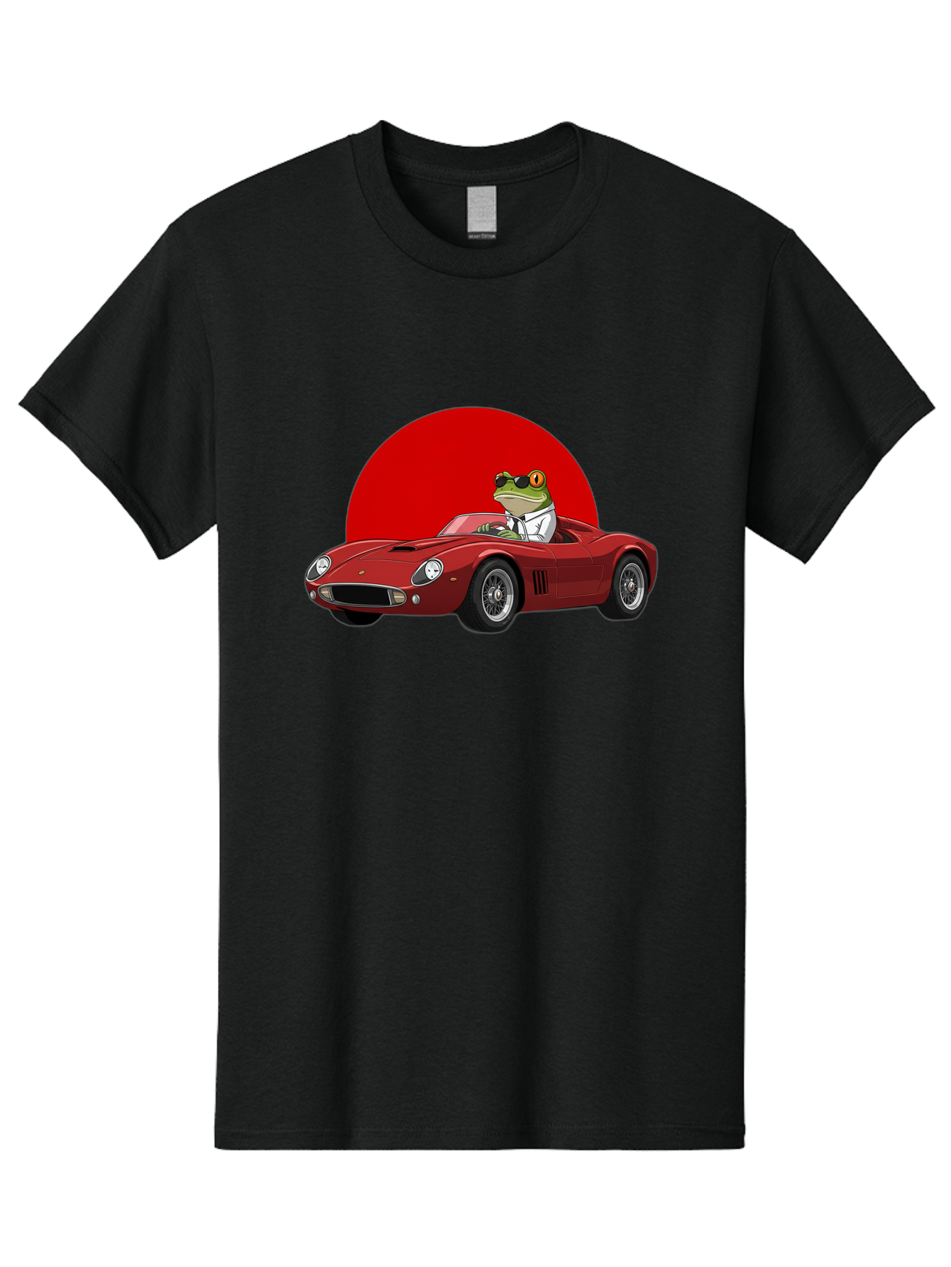 Frog-Driving-Red-Convertible Men'S Graphic Tee, 100% Cotton, Comfortable Casual Summer Wear, Machine Washable, Vintage Camera, Old Camera, Antique Camera, Black Camera, Classic Photography, Photography Equipment, Nostalgic Device, Film Camera, Baf822