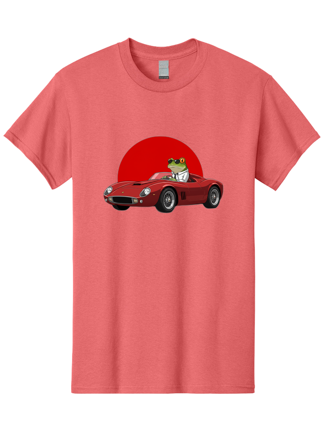 Frog-Driving-Red-Convertible Men'S Graphic Tee, 100% Cotton, Comfortable Casual Summer Wear, Machine Washable, Vintage Camera, Old Camera, Antique Camera, Black Camera, Classic Photography, Photography Equipment, Nostalgic Device, Film Camera, Baf822