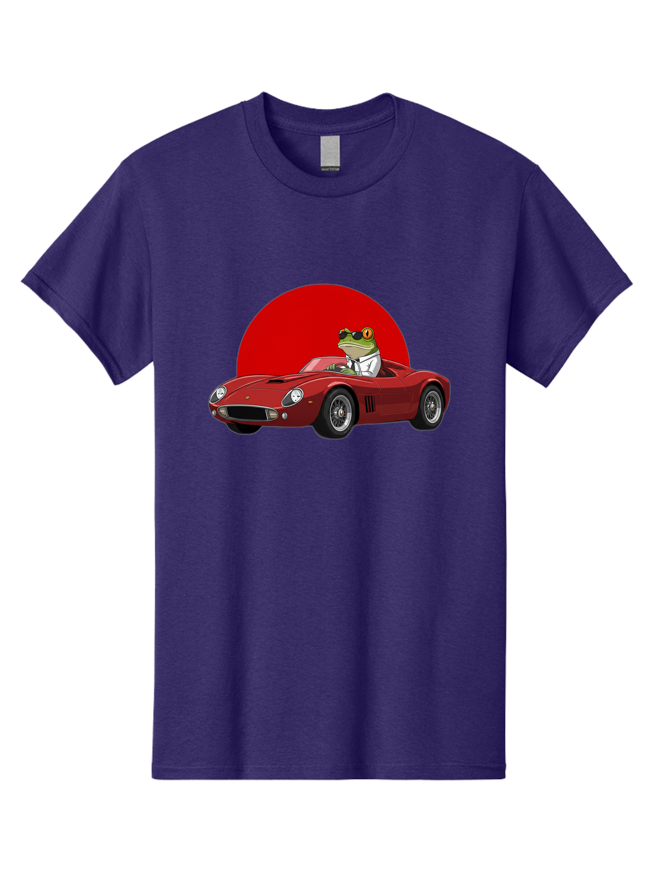 Frog-Driving-Red-Convertible Men'S Graphic Tee, 100% Cotton, Comfortable Casual Summer Wear, Machine Washable, Vintage Camera, Old Camera, Antique Camera, Black Camera, Classic Photography, Photography Equipment, Nostalgic Device, Film Camera, Baf822