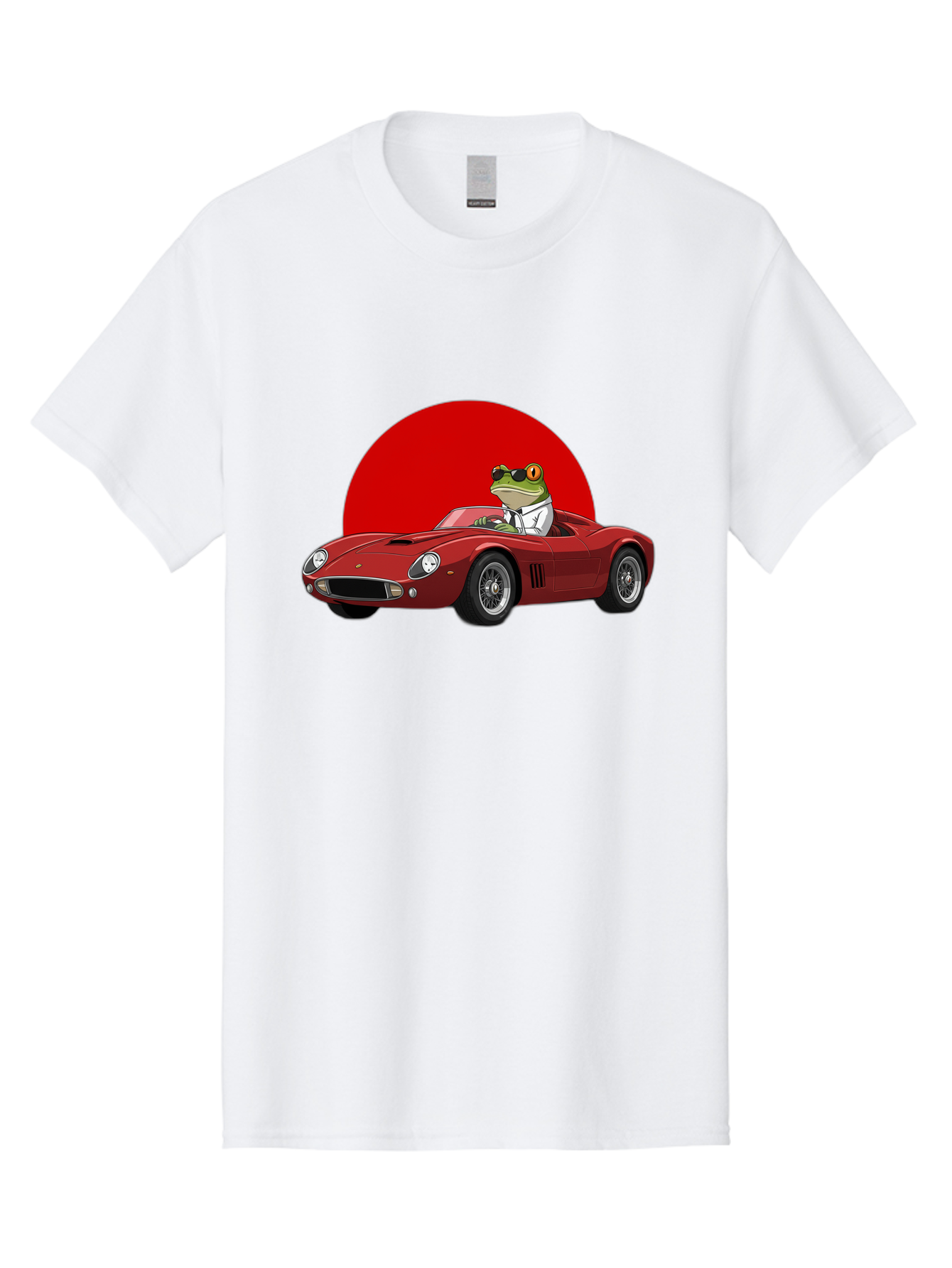 Frog-Driving-Red-Convertible Men'S Graphic Tee, 100% Cotton, Comfortable Casual Summer Wear, Machine Washable, Vintage Camera, Old Camera, Antique Camera, Black Camera, Classic Photography, Photography Equipment, Nostalgic Device, Film Camera, Baf822