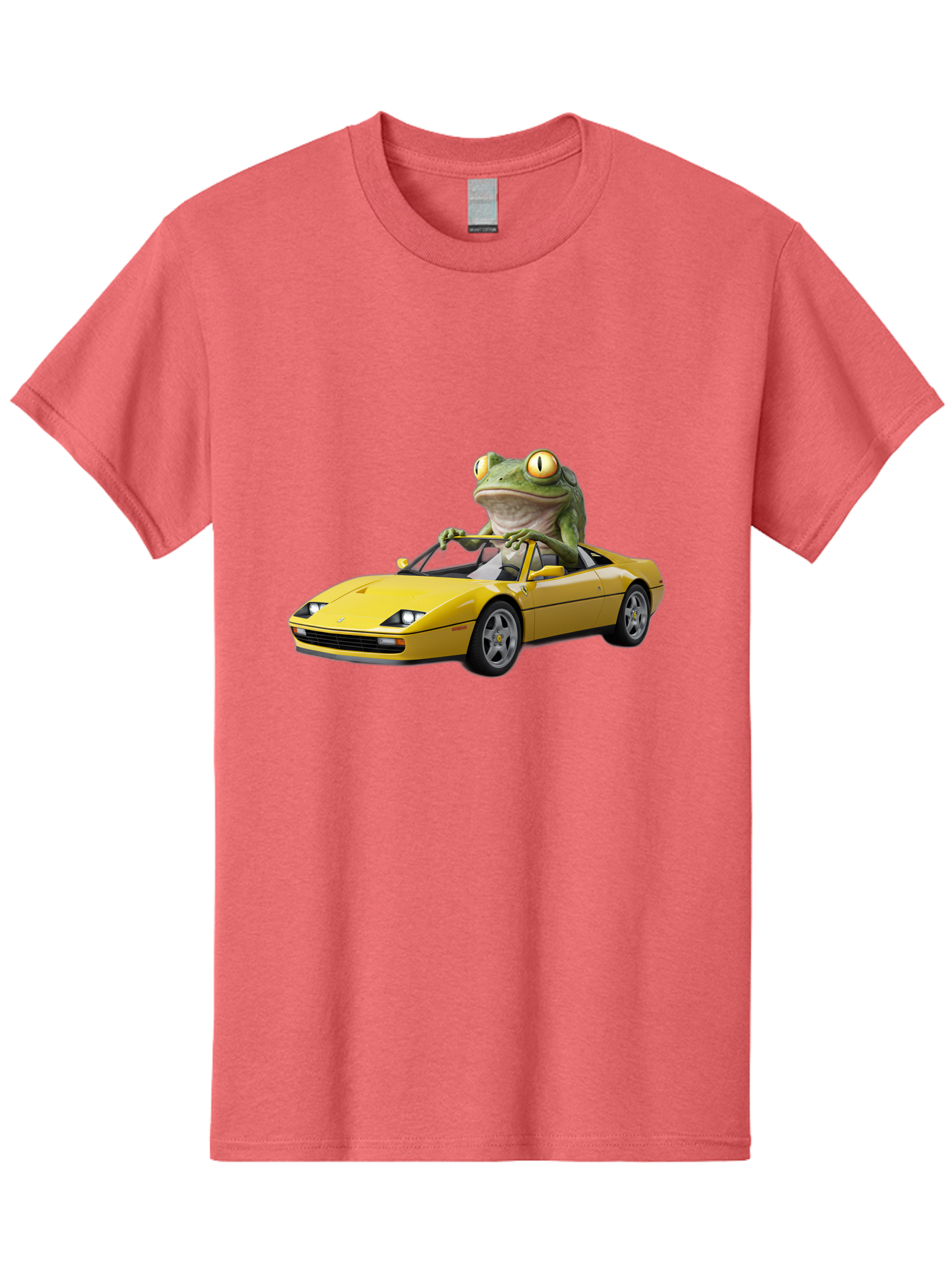 Frog-Driving-Yellow-Ferrari Men'S Graphic Tee, 100% Cotton, Comfortable Casual Summer Wear, Machine Washable, Vintage Camera, Old Camera, Antique Camera, Black Camera, Classic Photography, Photography Equipment, Nostalgic Device, Film Camera, Baf823