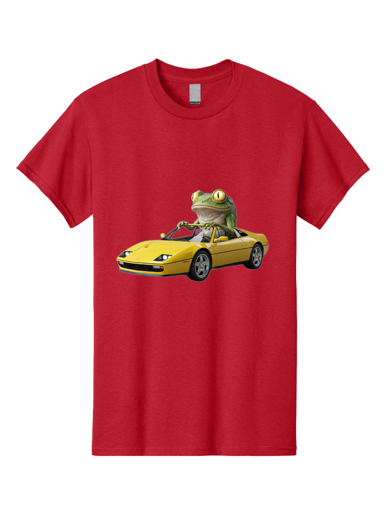 Frog-Driving-Yellow-Ferrari Men'S Graphic Tee, 100% Cotton, Comfortable Casual Summer Wear, Machine Washable, Vintage Camera, Old Camera, Antique Camera, Black Camera, Classic Photography, Photography Equipment, Nostalgic Device, Film Camera, Baf823