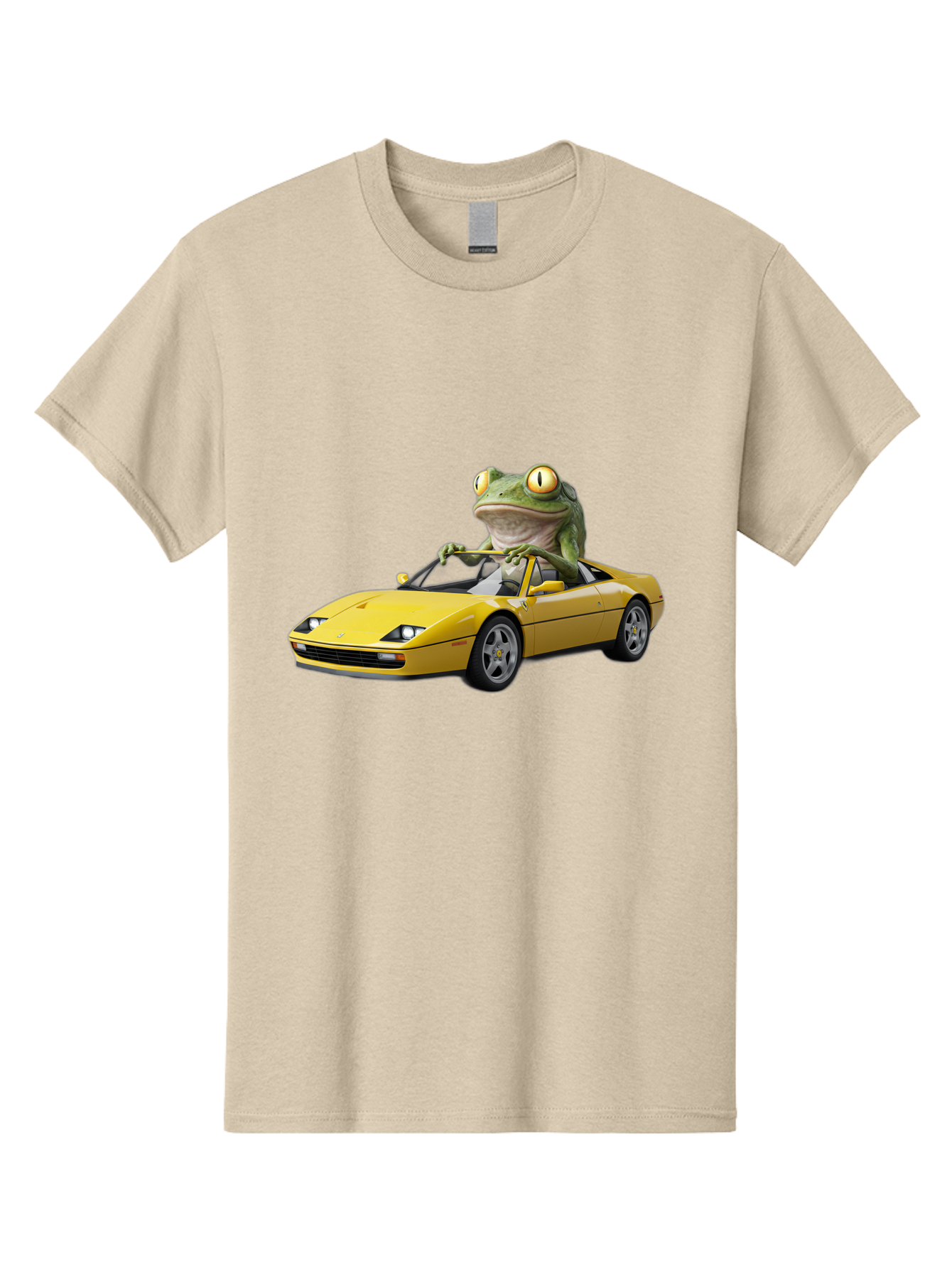 Frog-Driving-Yellow-Ferrari Men'S Graphic Tee, 100% Cotton, Comfortable Casual Summer Wear, Machine Washable, Vintage Camera, Old Camera, Antique Camera, Black Camera, Classic Photography, Photography Equipment, Nostalgic Device, Film Camera, Baf823