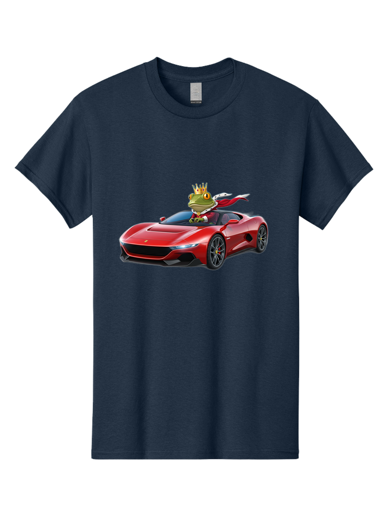 Frog-In-Ferrari-1 Men'S Graphic Tee, 100% Cotton, Comfortable Casual Summer Wear, Machine Washable, Vintage Camera, Old Camera, Antique Camera, Black Camera, Classic Photography, Photography Equipment, Nostalgic Device, Film Camera, Camera Art Baf825