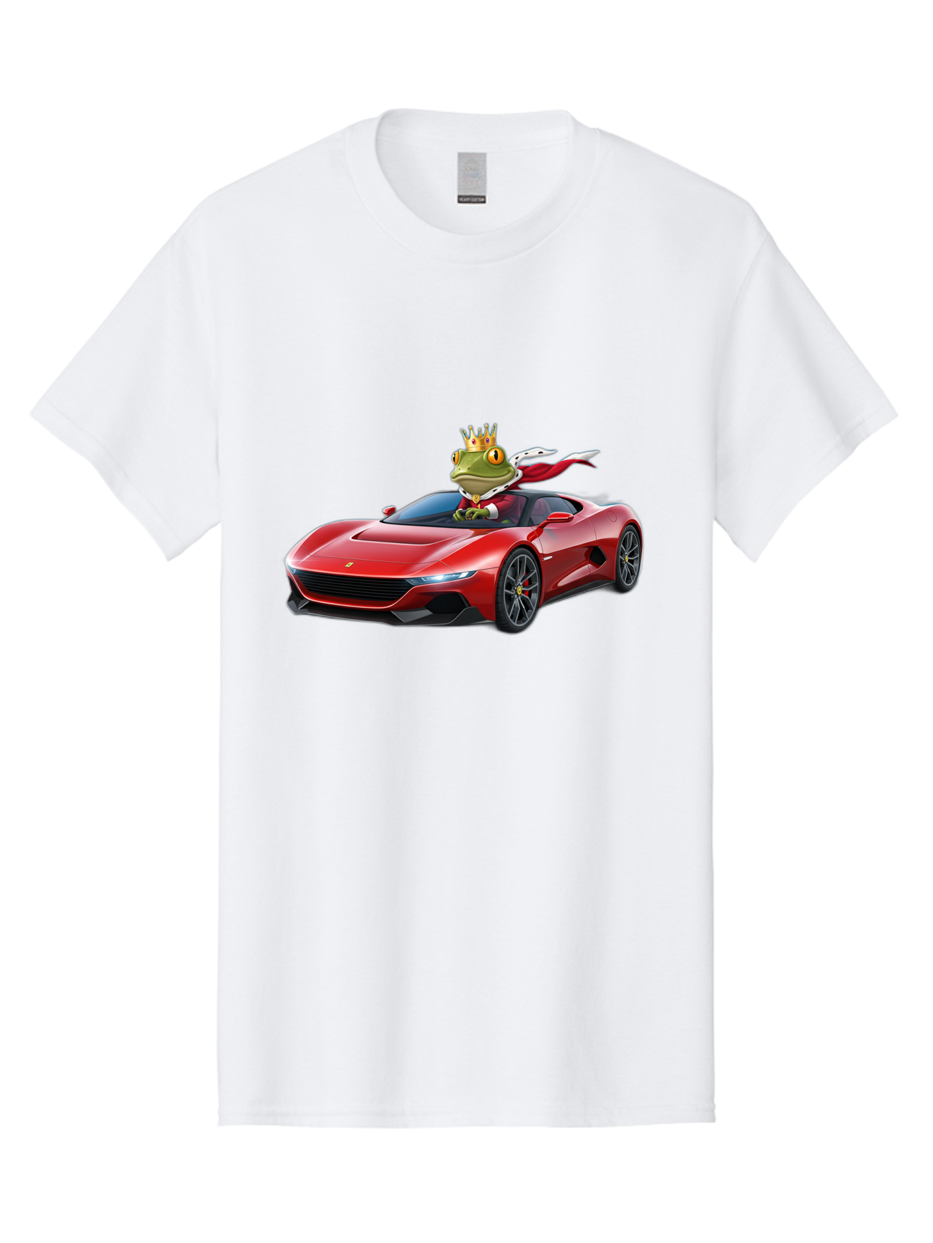 Frog-In-Ferrari-1 Men'S Graphic Tee, 100% Cotton, Comfortable Casual Summer Wear, Machine Washable, Vintage Camera, Old Camera, Antique Camera, Black Camera, Classic Photography, Photography Equipment, Nostalgic Device, Film Camera, Camera Art Baf825