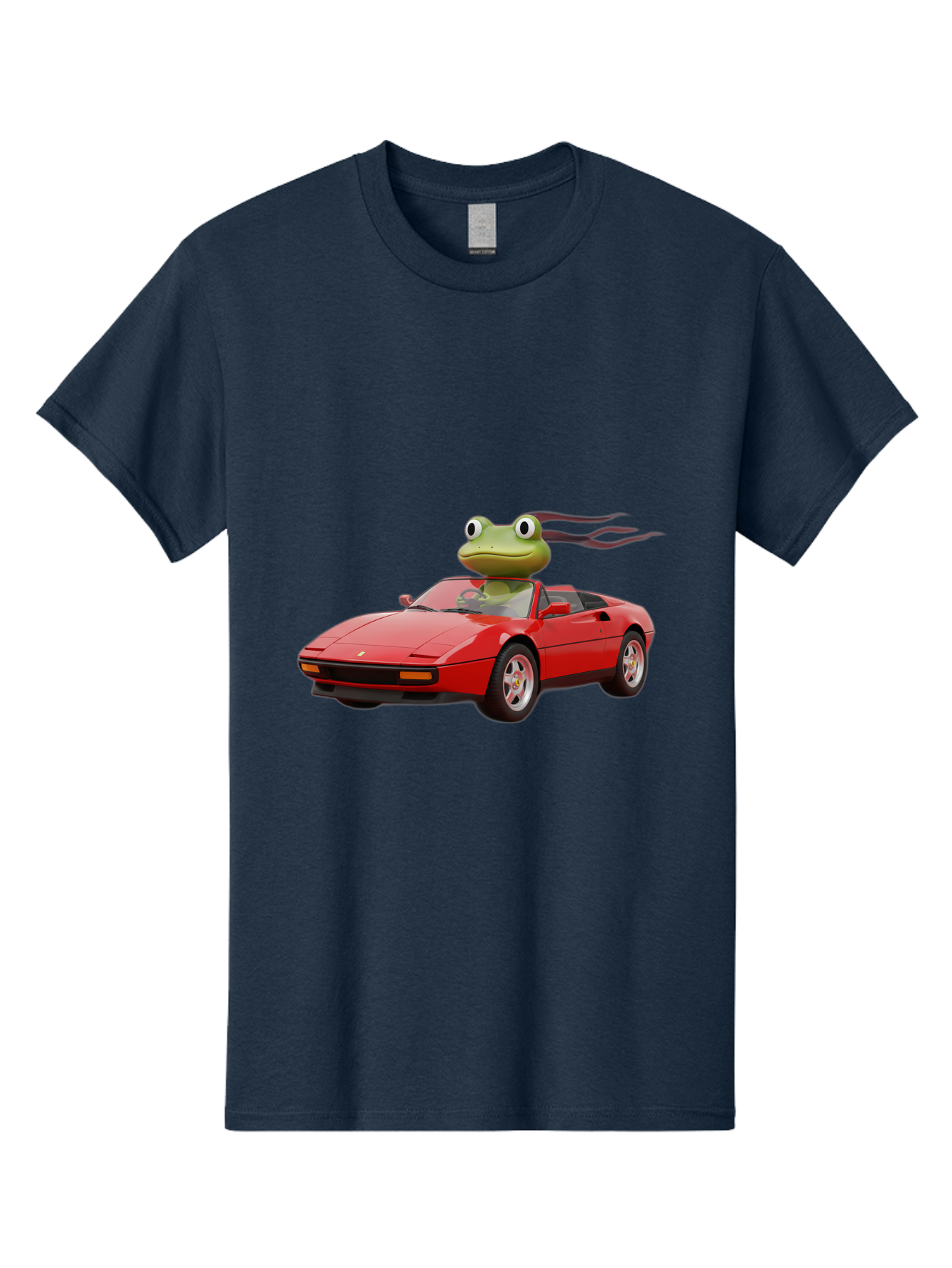 Frog-In-Ferrari-2 Men'S Graphic Tee, 100% Cotton, Comfortable Casual Summer Wear, Machine Washable, Vintage Camera, Old Camera, Antique Camera, Black Camera, Classic Photography, Photography Equipment, Nostalgic Device, Film Camera, Camera Art Baf826