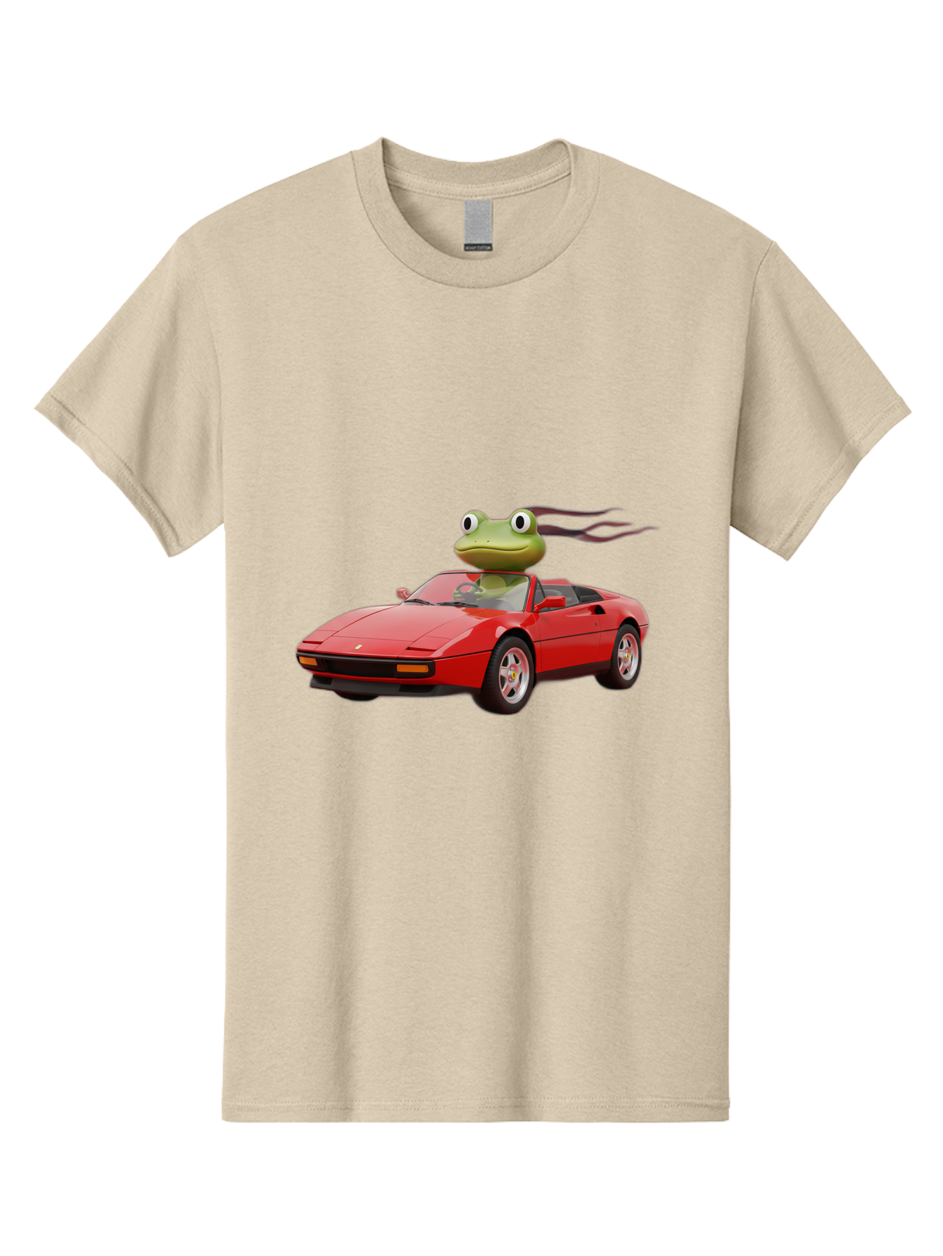 Frog-In-Ferrari-2 Men'S Graphic Tee, 100% Cotton, Comfortable Casual Summer Wear, Machine Washable, Vintage Camera, Old Camera, Antique Camera, Black Camera, Classic Photography, Photography Equipment, Nostalgic Device, Film Camera, Camera Art Baf826