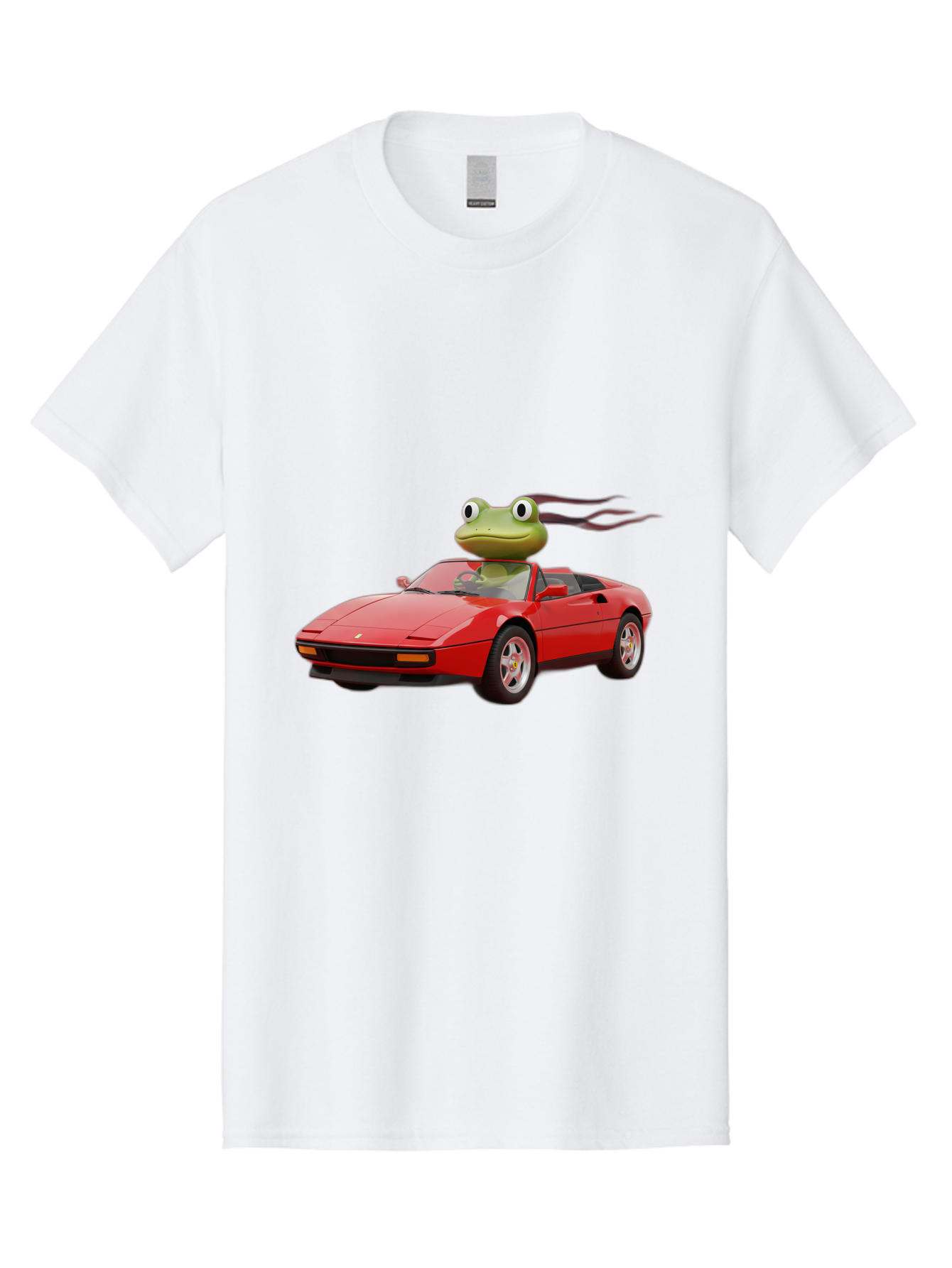 Frog-In-Ferrari-2 Men'S Graphic Tee, 100% Cotton, Comfortable Casual Summer Wear, Machine Washable, Vintage Camera, Old Camera, Antique Camera, Black Camera, Classic Photography, Photography Equipment, Nostalgic Device, Film Camera, Camera Art Baf826