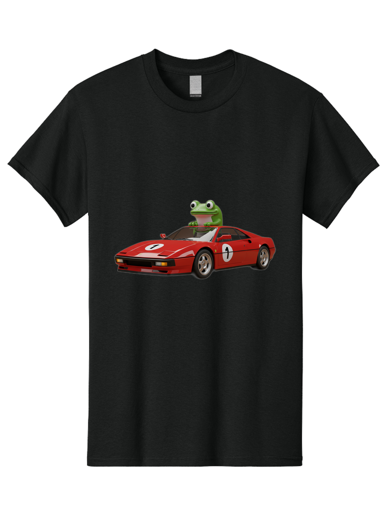 Frog-In-Ferrari-4 Men'S Graphic Tee, 100% Cotton, Comfortable Casual Summer Wear, Machine Washable, Vintage Camera, Old Camera, Antique Camera, Black Camera, Classic Photography, Photography Equipment, Nostalgic Device, Film Camera, Camera Art Baf828