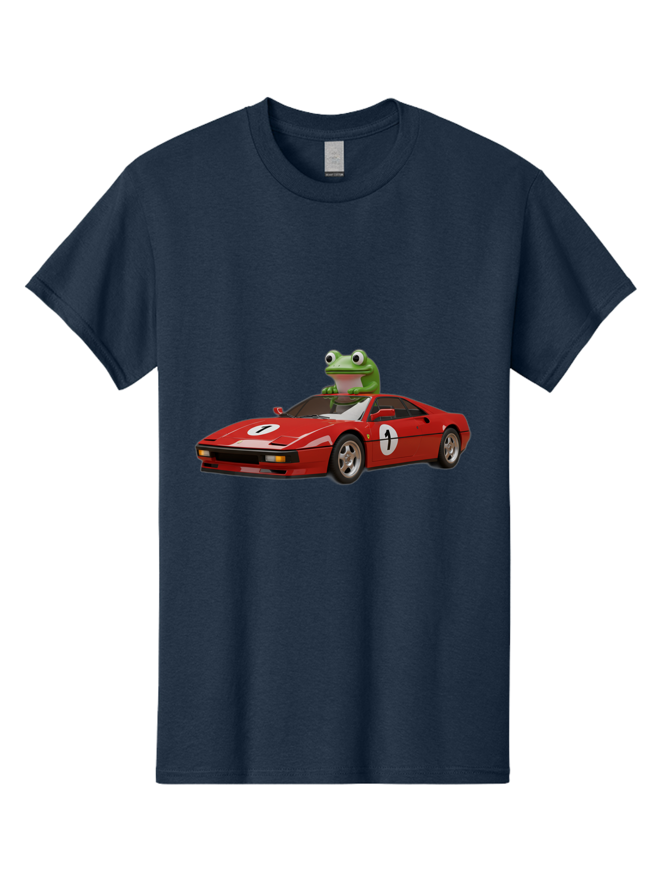Frog-In-Ferrari-4 Men'S Graphic Tee, 100% Cotton, Comfortable Casual Summer Wear, Machine Washable, Vintage Camera, Old Camera, Antique Camera, Black Camera, Classic Photography, Photography Equipment, Nostalgic Device, Film Camera, Camera Art Baf828