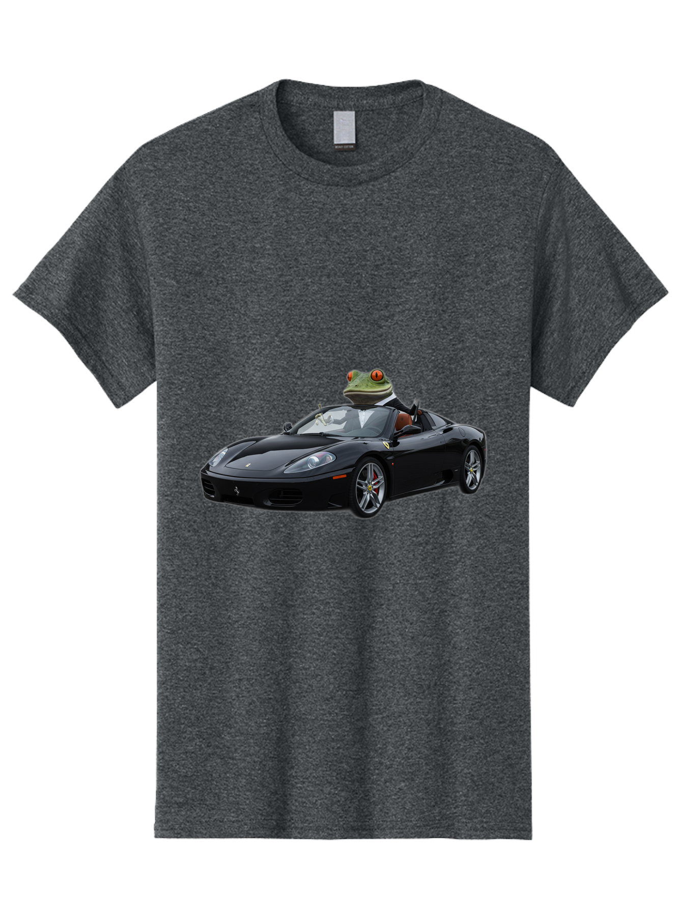 Frog-In-Ferrari-7 Men'S Graphic Tee, 100% Cotton, Comfortable Casual Summer Wear, Machine Washable, Vintage Camera, Old Camera, Antique Camera, Black Camera, Classic Photography, Photography Equipment, Nostalgic Device, Film Camera, Camera Art Baf831