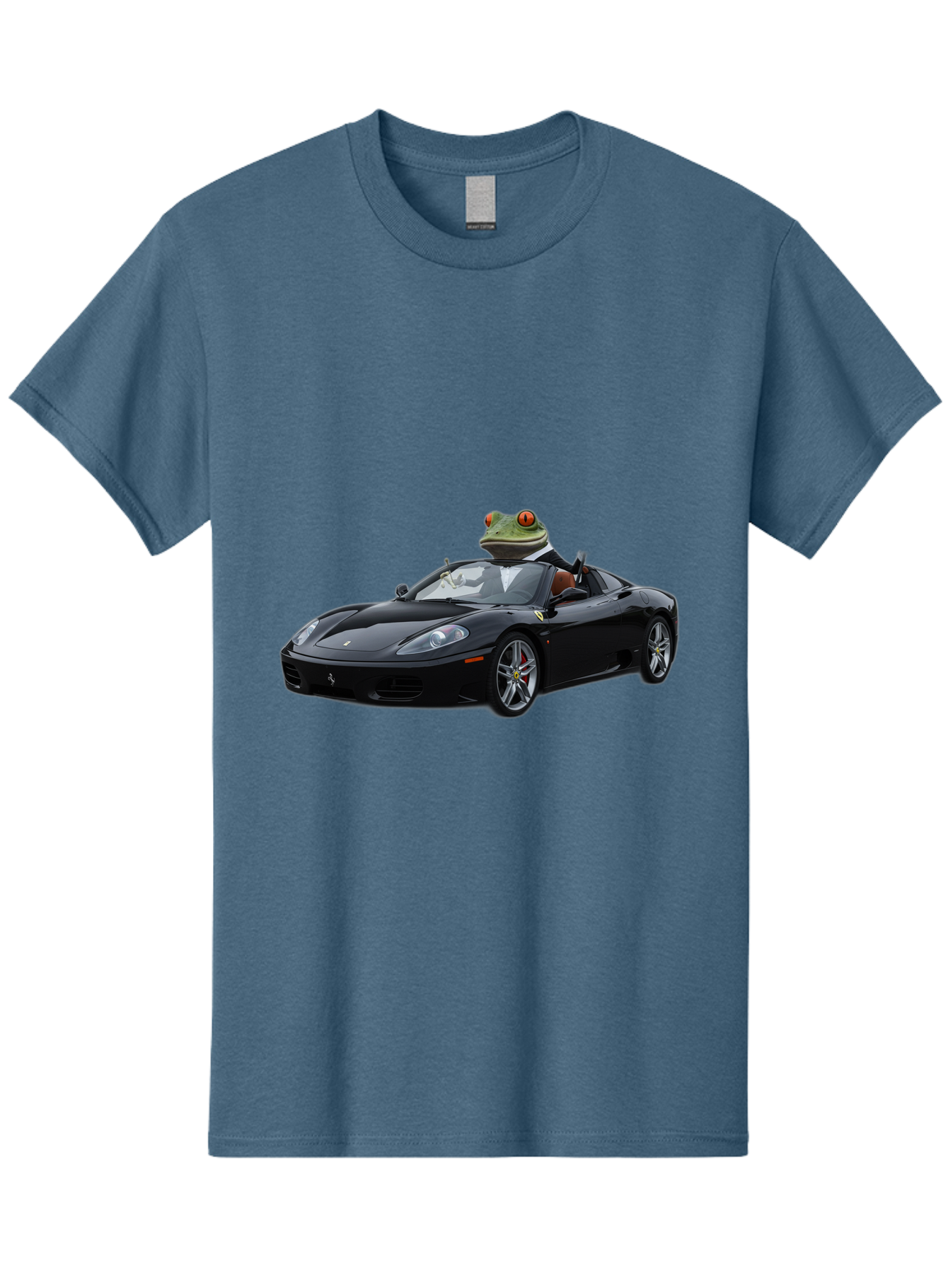 Frog-In-Ferrari-7 Men'S Graphic Tee, 100% Cotton, Comfortable Casual Summer Wear, Machine Washable, Vintage Camera, Old Camera, Antique Camera, Black Camera, Classic Photography, Photography Equipment, Nostalgic Device, Film Camera, Camera Art Baf831