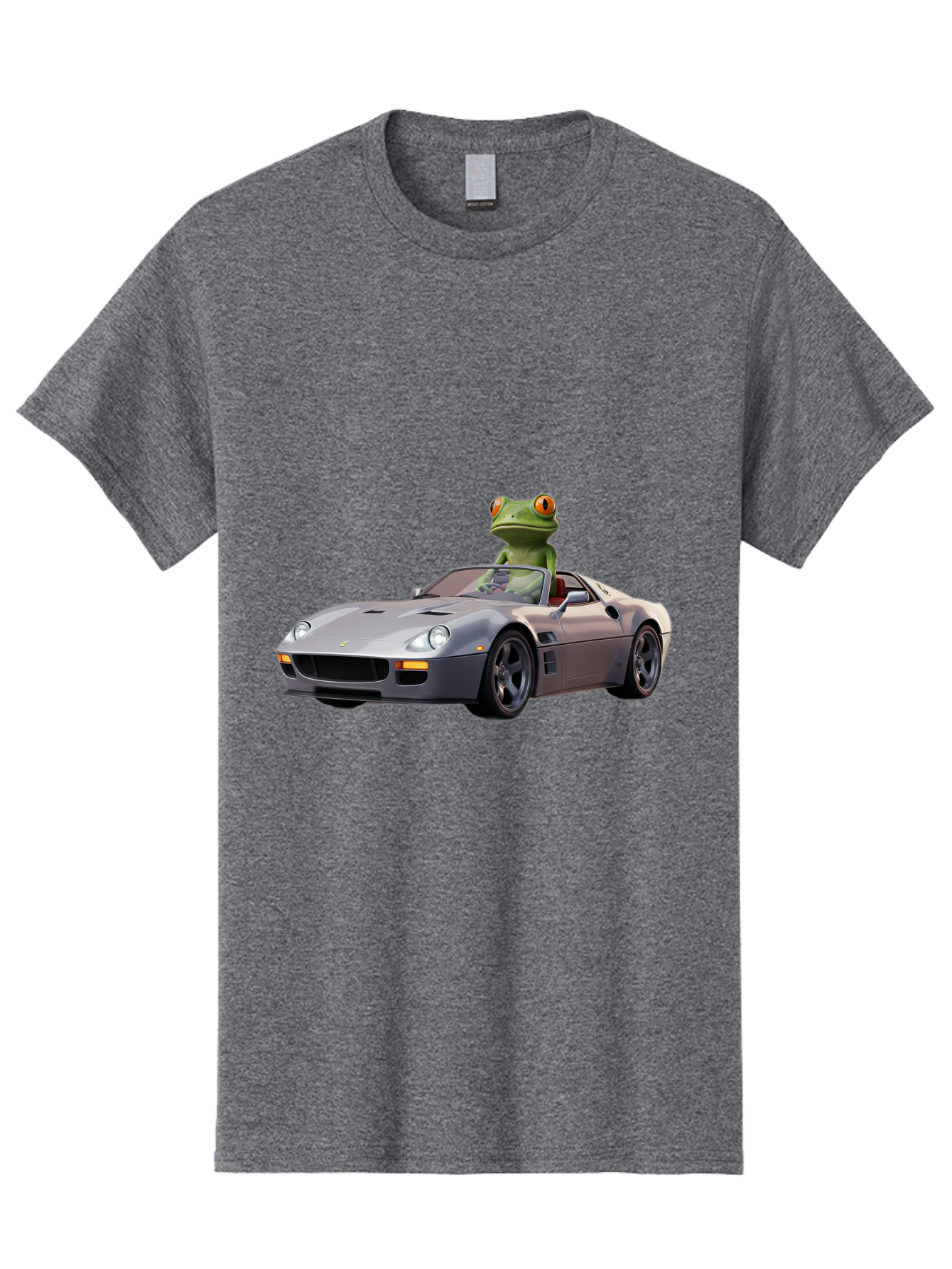 Frog-In-Ferrari-8 Men'S Graphic Tee, 100% Cotton, Comfortable Casual Summer Wear, Machine Washable, Vintage Camera, Old Camera, Antique Camera, Black Camera, Classic Photography, Photography Equipment, Nostalgic Device, Film Camera, Camera Art Baf832