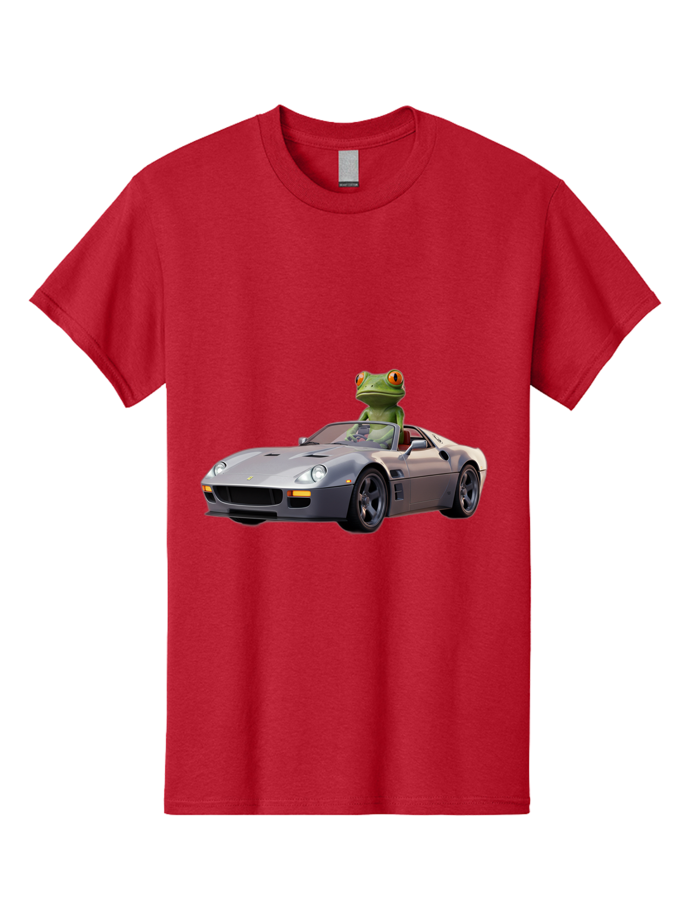 Frog-In-Ferrari-8 Men'S Graphic Tee, 100% Cotton, Comfortable Casual Summer Wear, Machine Washable, Vintage Camera, Old Camera, Antique Camera, Black Camera, Classic Photography, Photography Equipment, Nostalgic Device, Film Camera, Camera Art Baf832