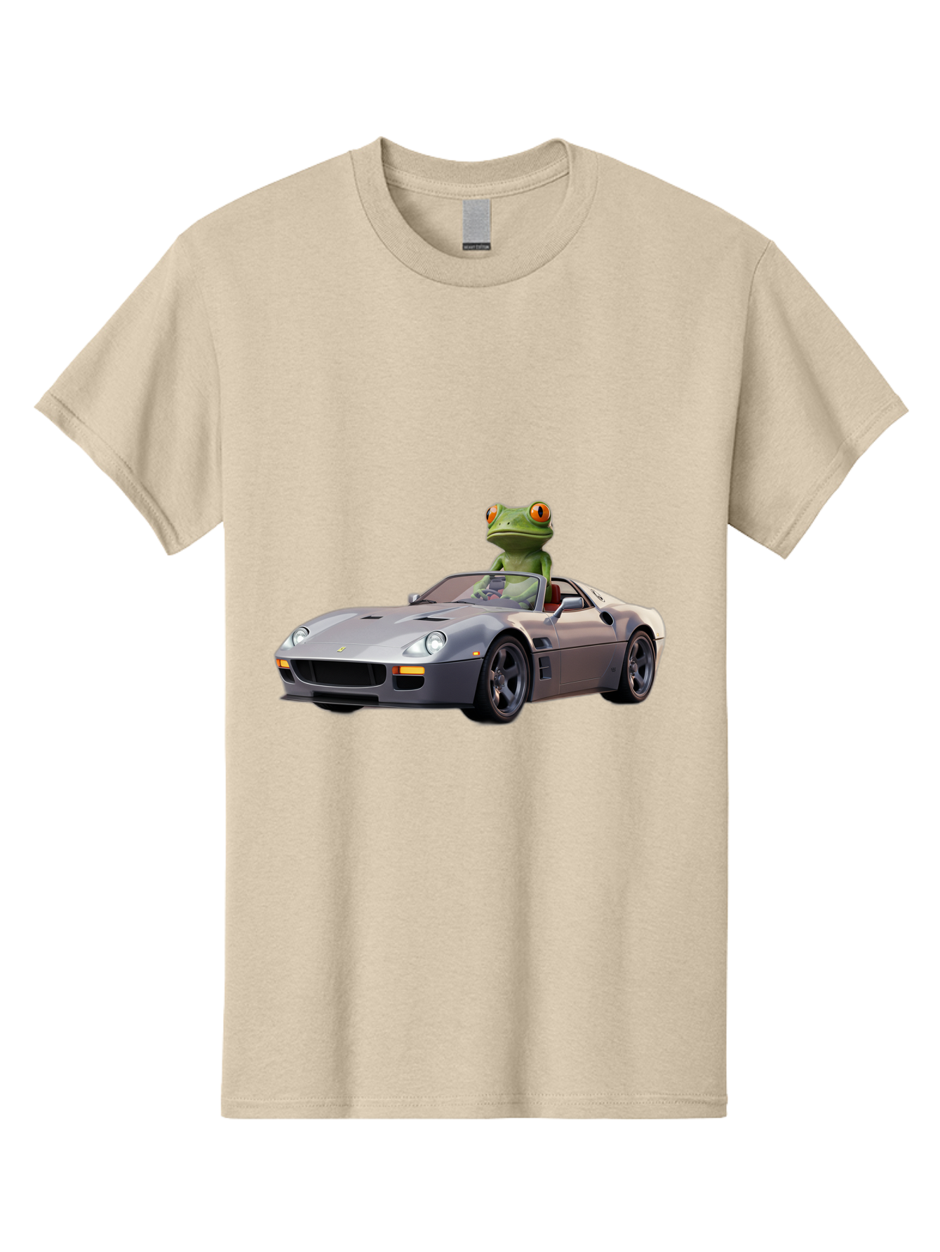 Frog-In-Ferrari-8 Men'S Graphic Tee, 100% Cotton, Comfortable Casual Summer Wear, Machine Washable, Vintage Camera, Old Camera, Antique Camera, Black Camera, Classic Photography, Photography Equipment, Nostalgic Device, Film Camera, Camera Art Baf832