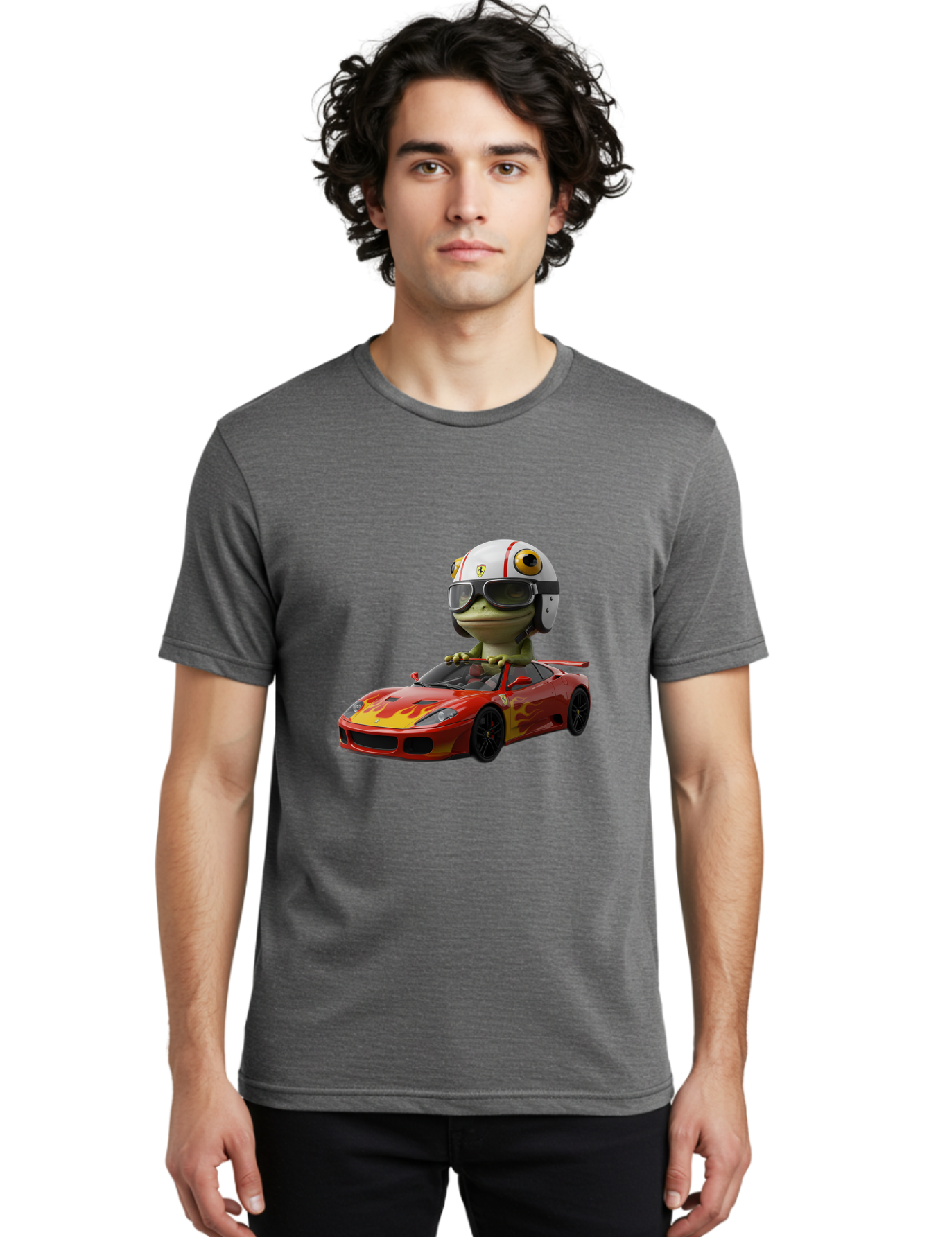 Frog-In-Ferrari Men'S Graphic Tee, 100% Cotton, Comfortable Casual Summer Wear, Machine Washable, Vintage Camera, Old Camera, Antique Camera, Black Camera, Classic Photography, Photography Equipment, Nostalgic Device, Film Camera, Camera Art Baf833