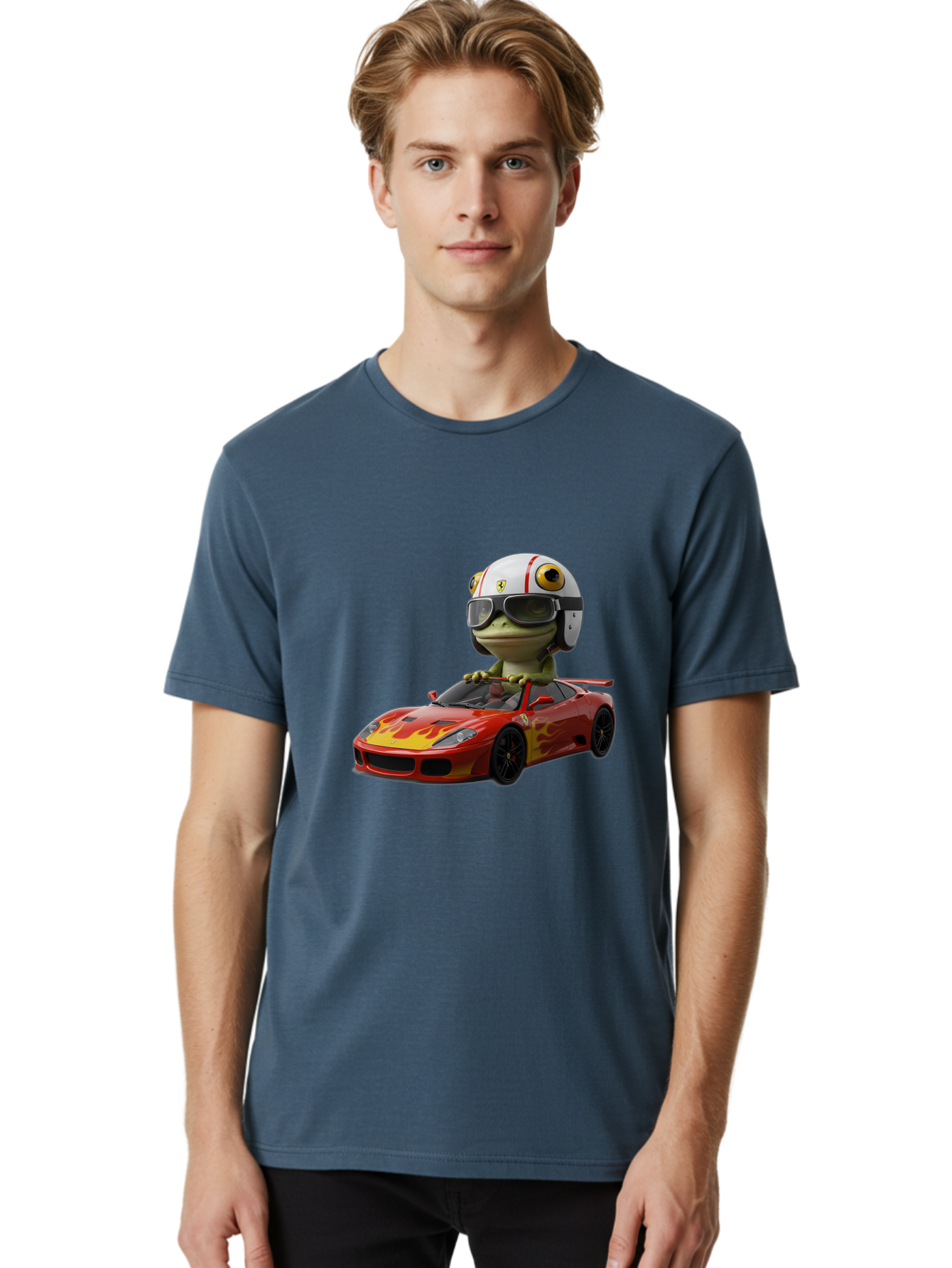Frog-In-Ferrari Men'S Graphic Tee, 100% Cotton, Comfortable Casual Summer Wear, Machine Washable, Vintage Camera, Old Camera, Antique Camera, Black Camera, Classic Photography, Photography Equipment, Nostalgic Device, Film Camera, Camera Art Baf833