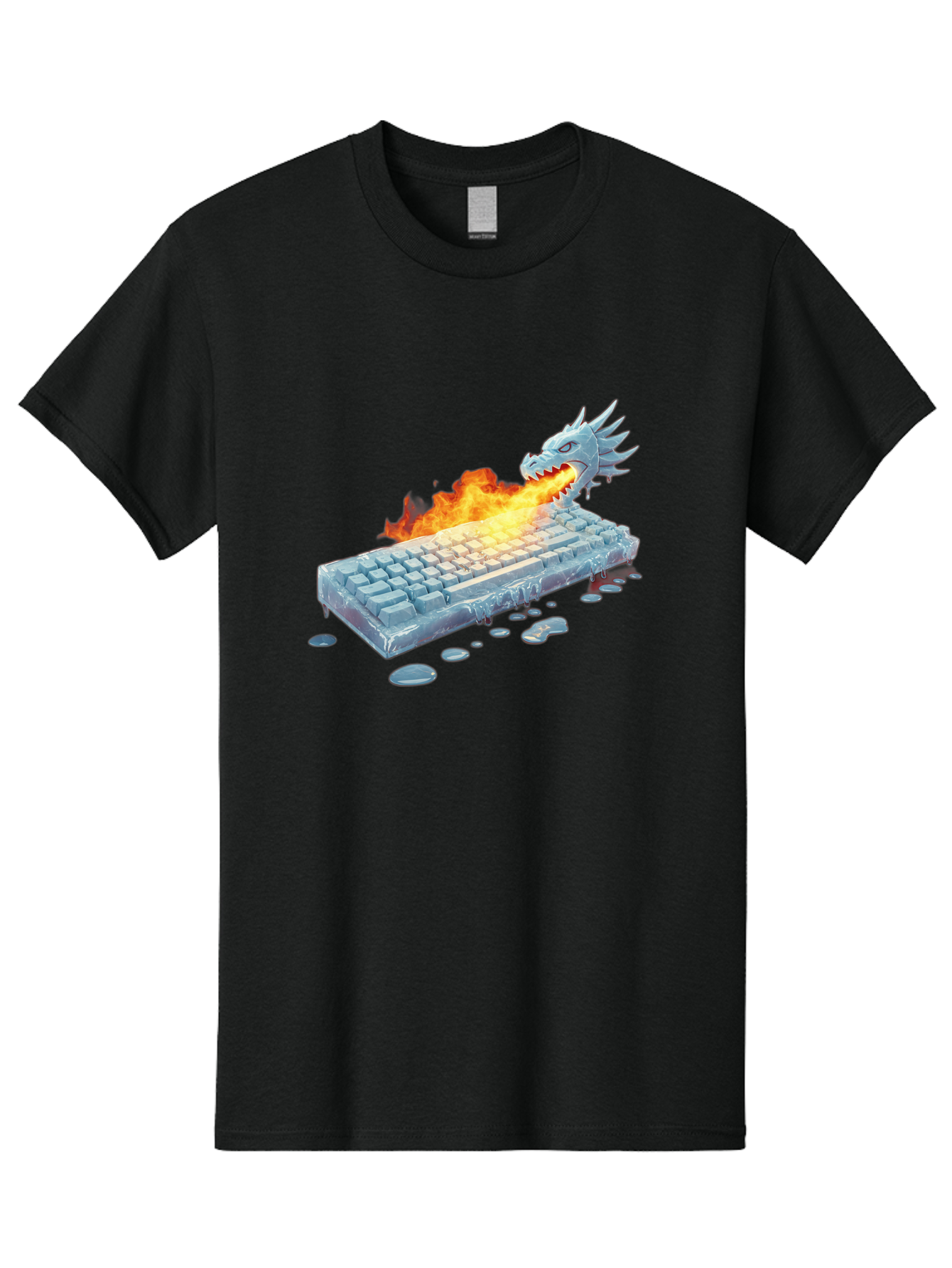 Frozen-Keyboard-Dragon Men'S Graphic Tee, 100% Cotton, Comfortable Casual Summer Wear, Machine Washable, Vintage Camera, Old Camera, Antique Camera, Black Camera, Classic Photography, Photography Equipment, Nostalgic Device, Film Camera, Baf849