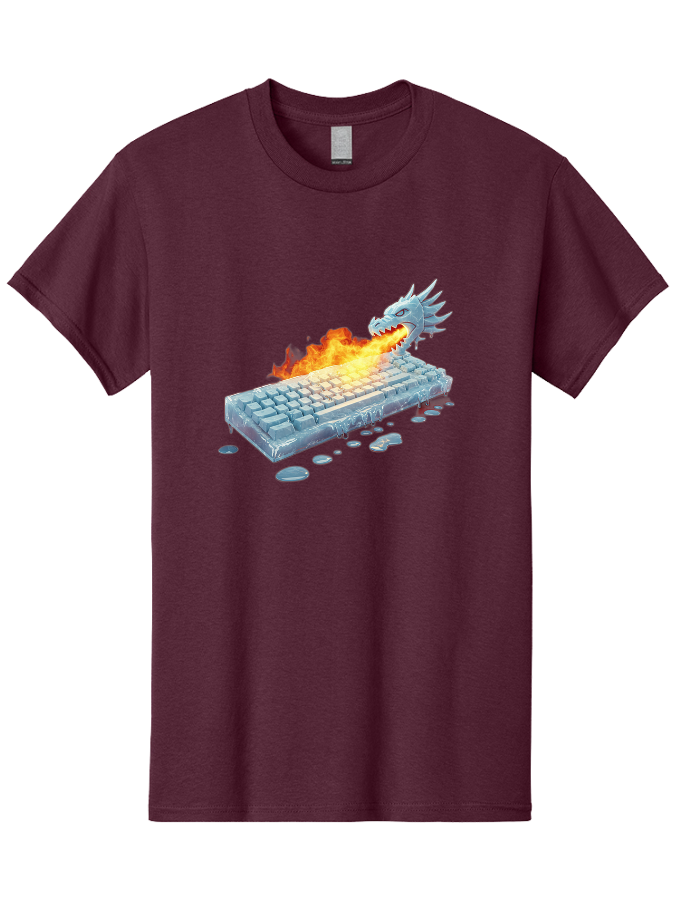 Frozen-Keyboard-Dragon Men'S Graphic Tee, 100% Cotton, Comfortable Casual Summer Wear, Machine Washable, Vintage Camera, Old Camera, Antique Camera, Black Camera, Classic Photography, Photography Equipment, Nostalgic Device, Film Camera, Baf849