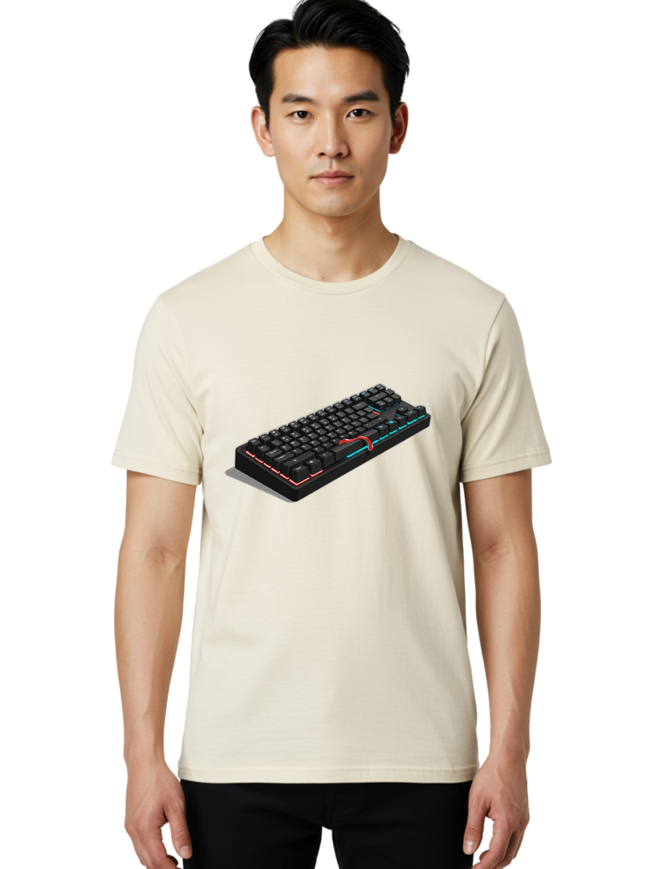 Gaming-Keyboard Men'S Graphic Tee, 100% Cotton, Comfortable Casual Summer Wear, Machine Washable, Vintage Camera, Old Camera, Antique Camera, Black Camera, Classic Photography, Photography Equipment, Nostalgic Device, Film Camera, Camera Art Baf852