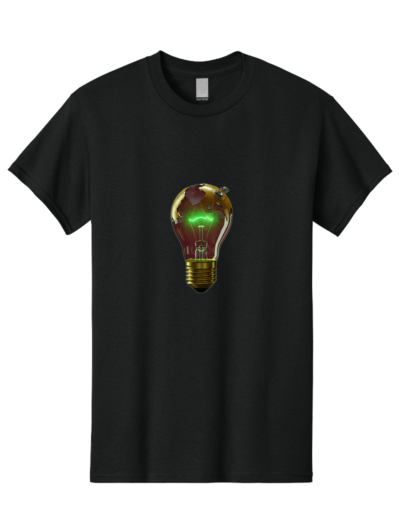 Globe-Light-Bulb Men'S Graphic Tee, 100% Cotton, Comfortable Casual Summer Wear, Machine Washable, Vintage Camera, Old Camera, Antique Camera, Black Camera, Classic Photography, Photography Equipment, Nostalgic Device, Film Camera, Camera Art Baf854