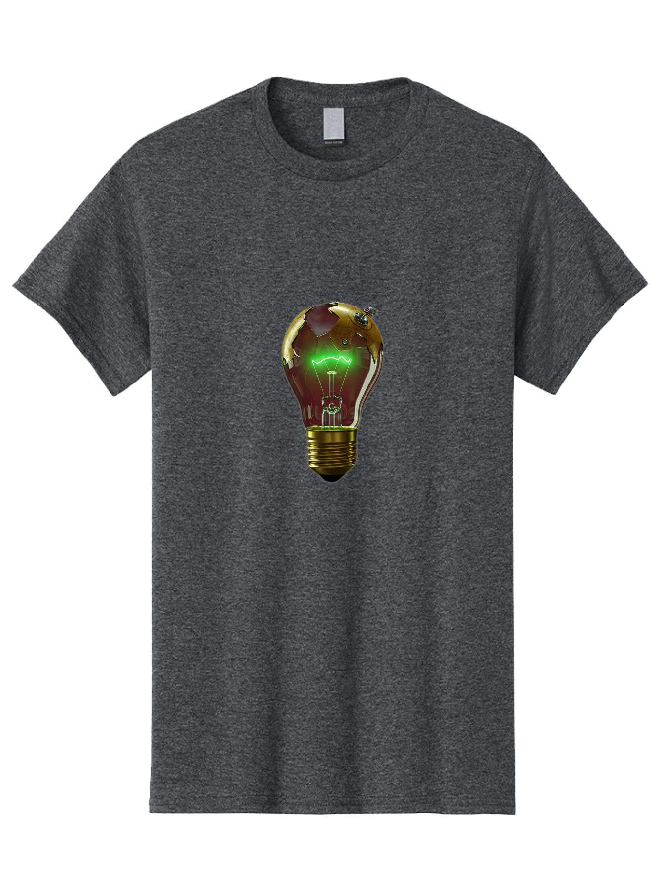 Globe-Light-Bulb Men'S Graphic Tee, 100% Cotton, Comfortable Casual Summer Wear, Machine Washable, Vintage Camera, Old Camera, Antique Camera, Black Camera, Classic Photography, Photography Equipment, Nostalgic Device, Film Camera, Camera Art Baf854