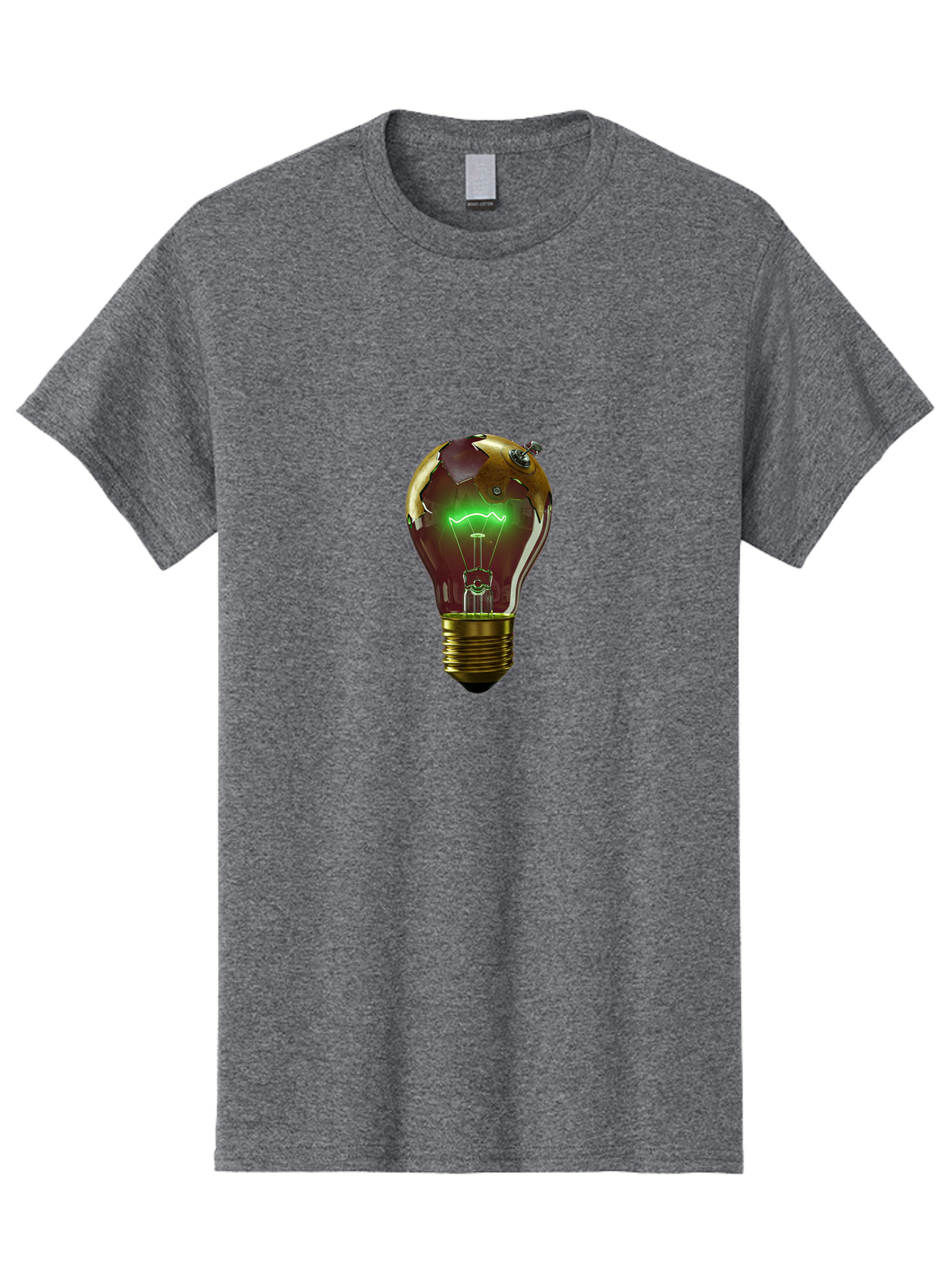 Globe-Light-Bulb Men'S Graphic Tee, 100% Cotton, Comfortable Casual Summer Wear, Machine Washable, Vintage Camera, Old Camera, Antique Camera, Black Camera, Classic Photography, Photography Equipment, Nostalgic Device, Film Camera, Camera Art Baf854