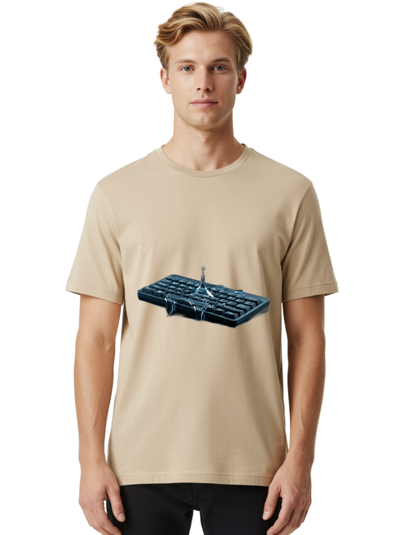 Gloomy-Guy-Keyboard Men'S Graphic Tee, 100% Cotton, Comfortable Casual Summer Wear, Machine Washable, Vintage Camera, Old Camera, Antique Camera, Black Camera, Classic Photography, Photography Equipment, Nostalgic Device, Film Camera, Baf856