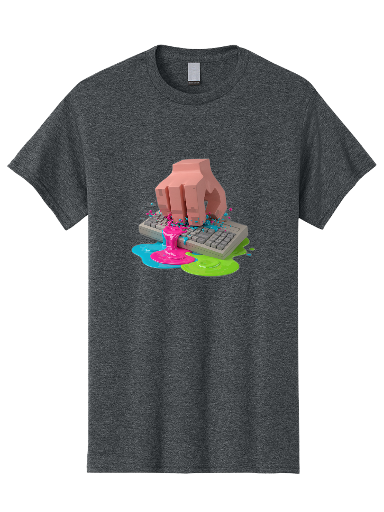 Hand-On-Keyboard Men'S Graphic Tee, 100% Cotton, Comfortable Casual Summer Wear, Machine Washable, Vintage Camera, Old Camera, Antique Camera, Black Camera, Classic Photography, Photography Equipment, Nostalgic Device, Film Camera, Camera Art Baf857