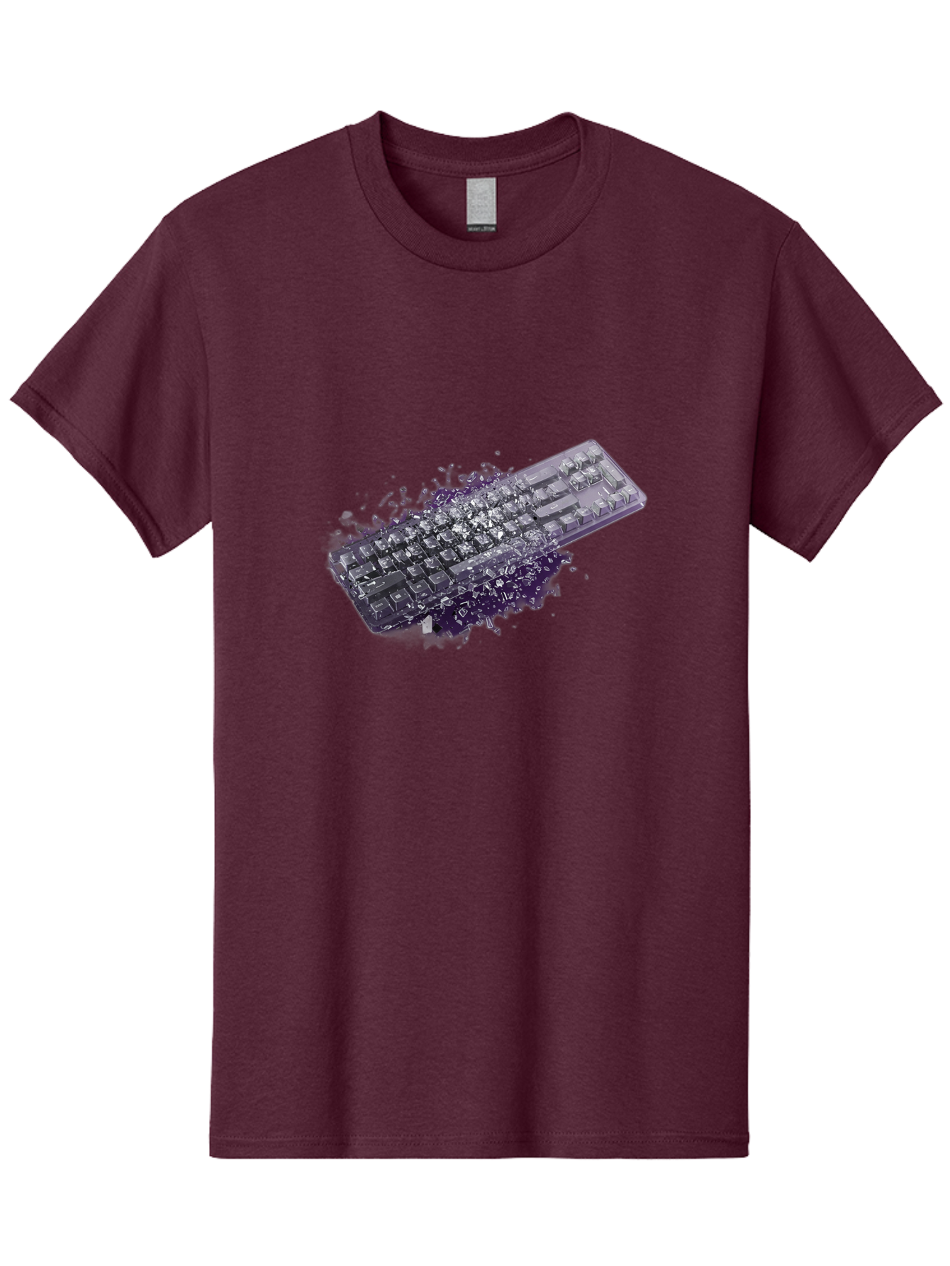 Keyboard-Disintegrating Men'S Graphic Tee, 100% Cotton, Comfortable Casual Summer Wear, Machine Washable, Vintage Camera, Old Camera, Antique Camera, Black Camera, Classic Photography, Photography Equipment, Nostalgic Device, Film Camera, Baf862