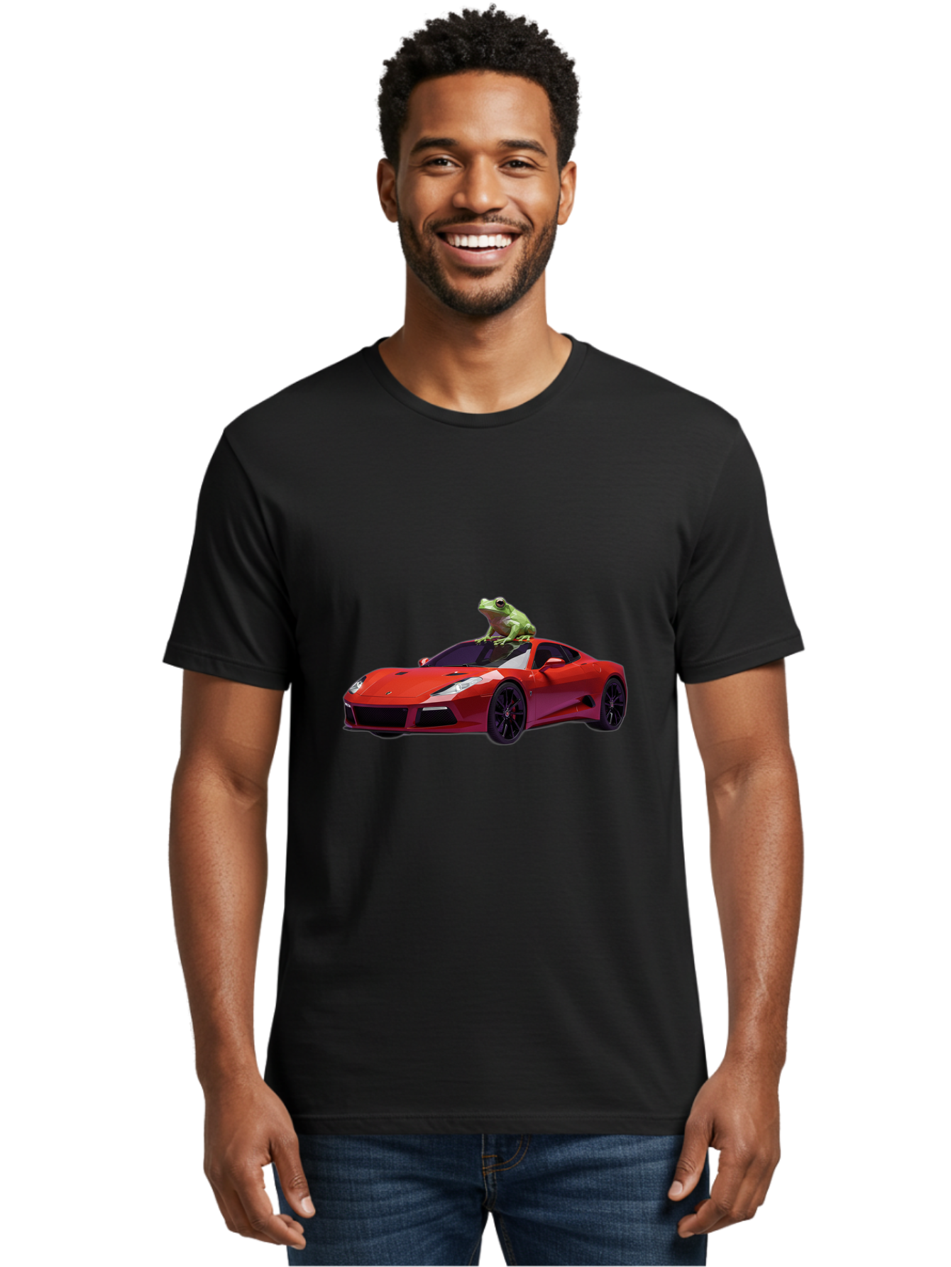 Lamborghini-With-Frog Men'S Graphic Tee, 100% Cotton, Comfortable Casual Summer Wear, Machine Washable, Vintage Camera, Old Camera, Antique Camera, Black Camera, Classic Photography, Photography Equipment, Nostalgic Device, Film Camera, Baf871