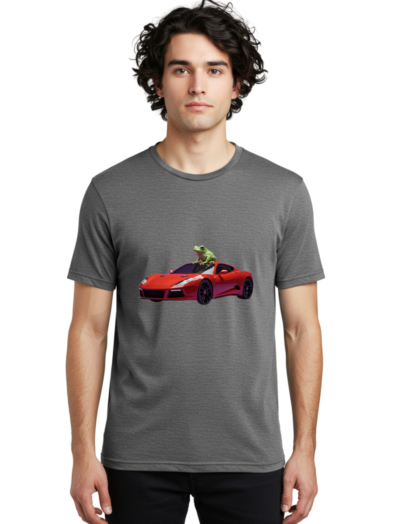 Lamborghini-With-Frog Men'S Graphic Tee, 100% Cotton, Comfortable Casual Summer Wear, Machine Washable, Vintage Camera, Old Camera, Antique Camera, Black Camera, Classic Photography, Photography Equipment, Nostalgic Device, Film Camera, Baf871