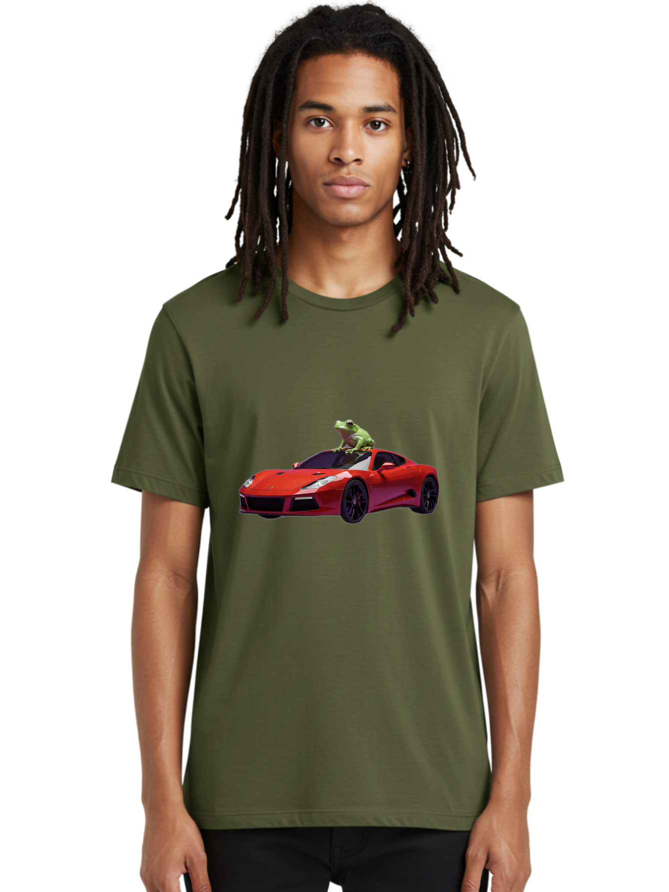 Lamborghini-With-Frog Men'S Graphic Tee, 100% Cotton, Comfortable Casual Summer Wear, Machine Washable, Vintage Camera, Old Camera, Antique Camera, Black Camera, Classic Photography, Photography Equipment, Nostalgic Device, Film Camera, Baf871
