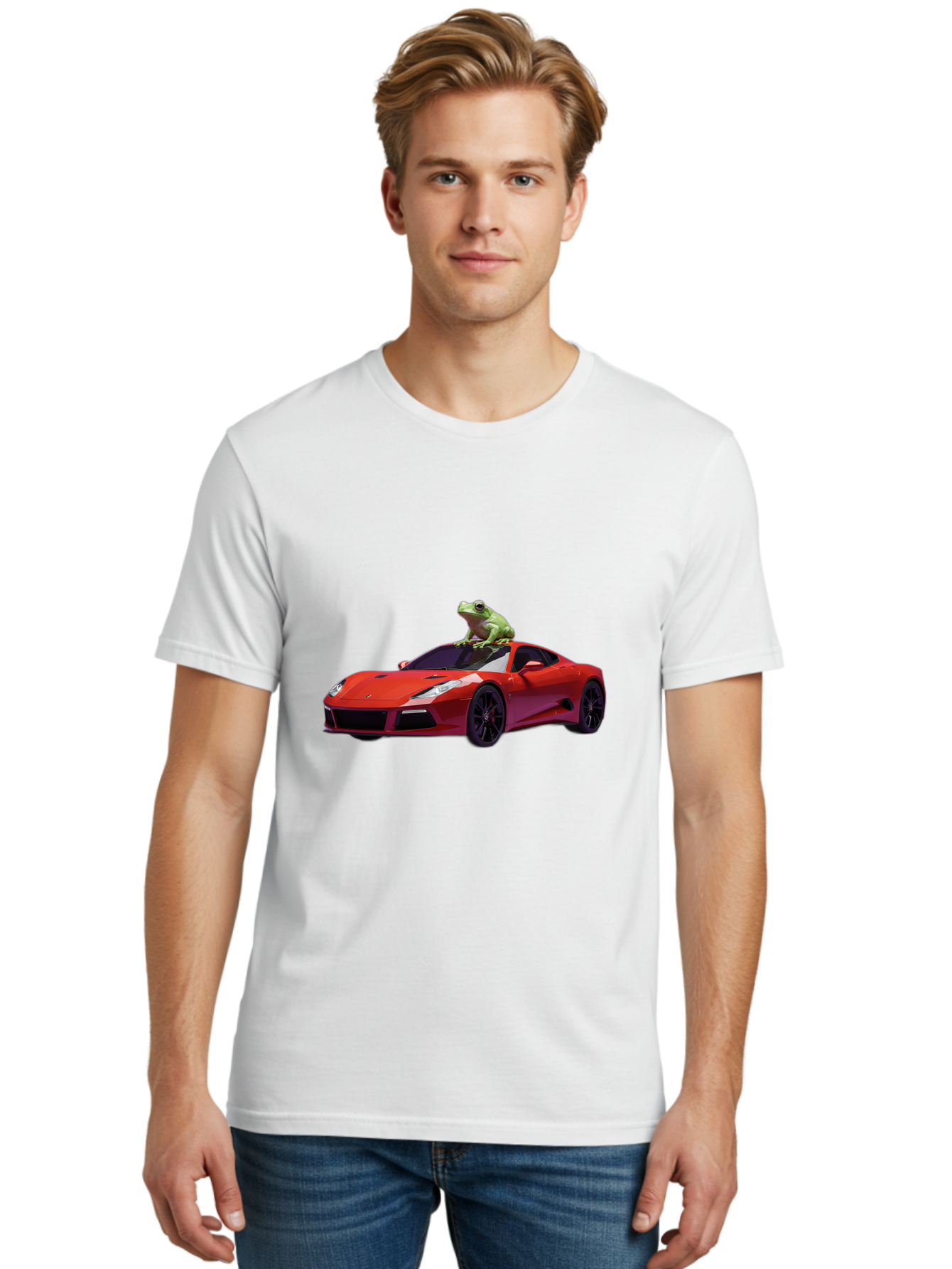 Lamborghini-With-Frog Men'S Graphic Tee, 100% Cotton, Comfortable Casual Summer Wear, Machine Washable, Vintage Camera, Old Camera, Antique Camera, Black Camera, Classic Photography, Photography Equipment, Nostalgic Device, Film Camera, Baf871