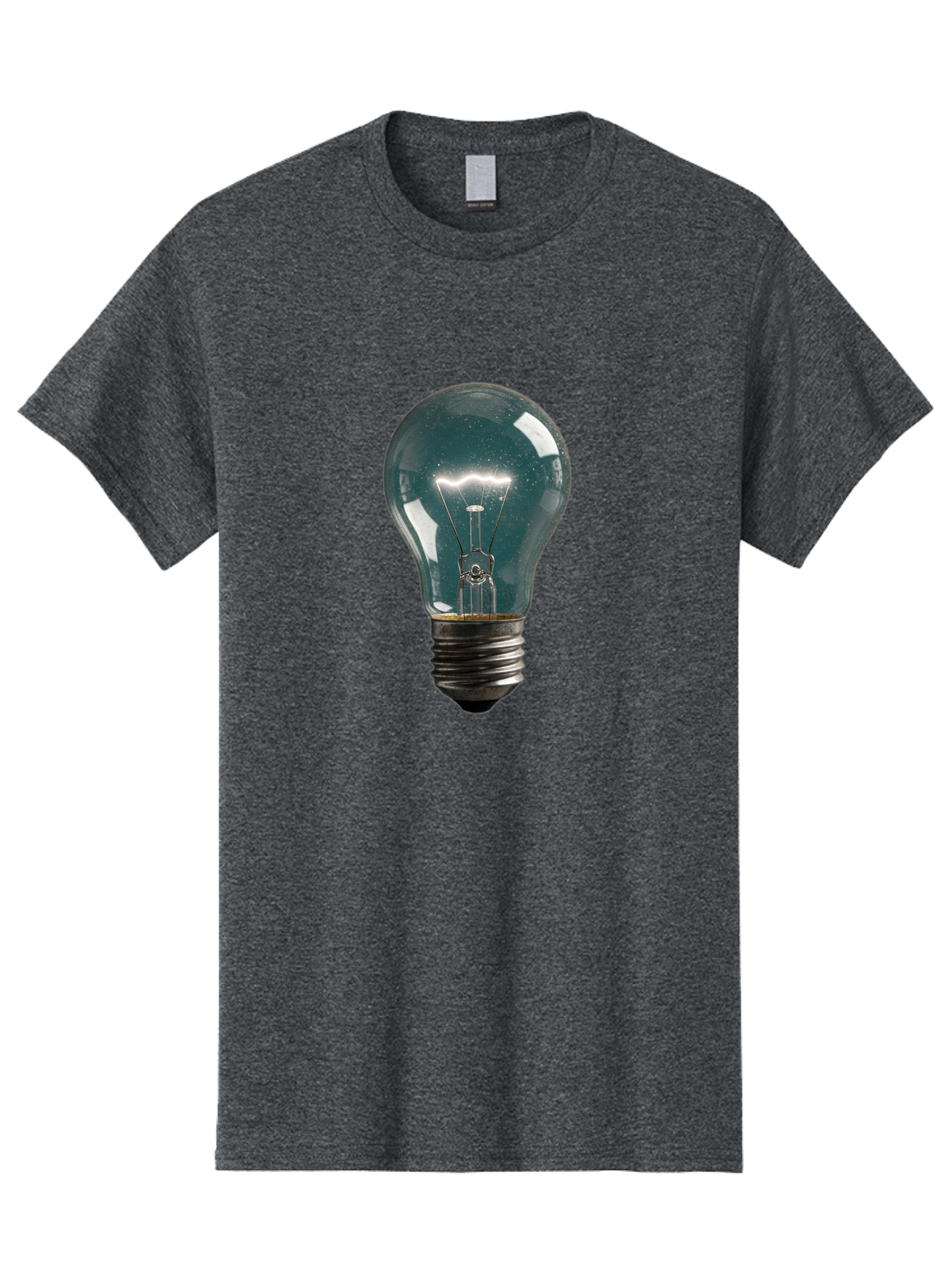 Light-Bulb-12 Men'S Graphic Tee, 100% Cotton, Comfortable Casual Summer Wear, Machine Washable, Vintage Camera, Old Camera, Antique Camera, Black Camera, Classic Photography, Photography Equipment, Nostalgic Device, Film Camera, Camera Art Baf875