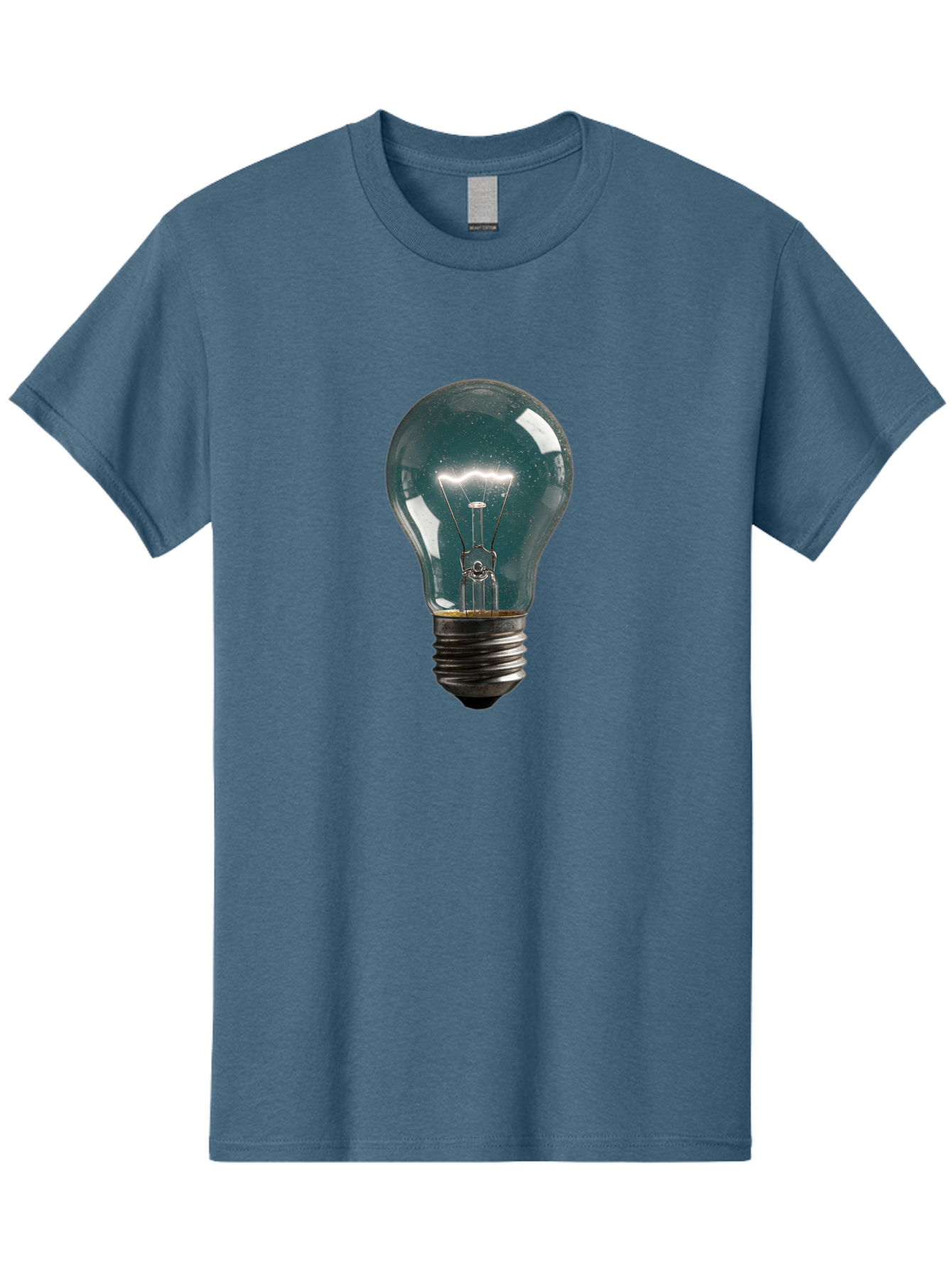 Light-Bulb-12 Men'S Graphic Tee, 100% Cotton, Comfortable Casual Summer Wear, Machine Washable, Vintage Camera, Old Camera, Antique Camera, Black Camera, Classic Photography, Photography Equipment, Nostalgic Device, Film Camera, Camera Art Baf875