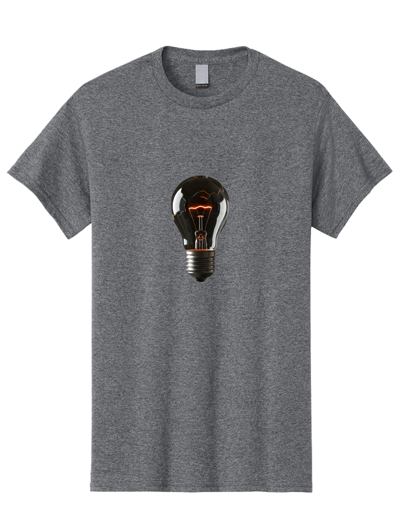 Light-Bulb-15 Men'S Graphic Tee, 100% Cotton, Comfortable Casual Summer Wear, Machine Washable, Vintage Camera, Old Camera, Antique Camera, Black Camera, Classic Photography, Photography Equipment, Nostalgic Device, Film Camera, Camera Art Baf878