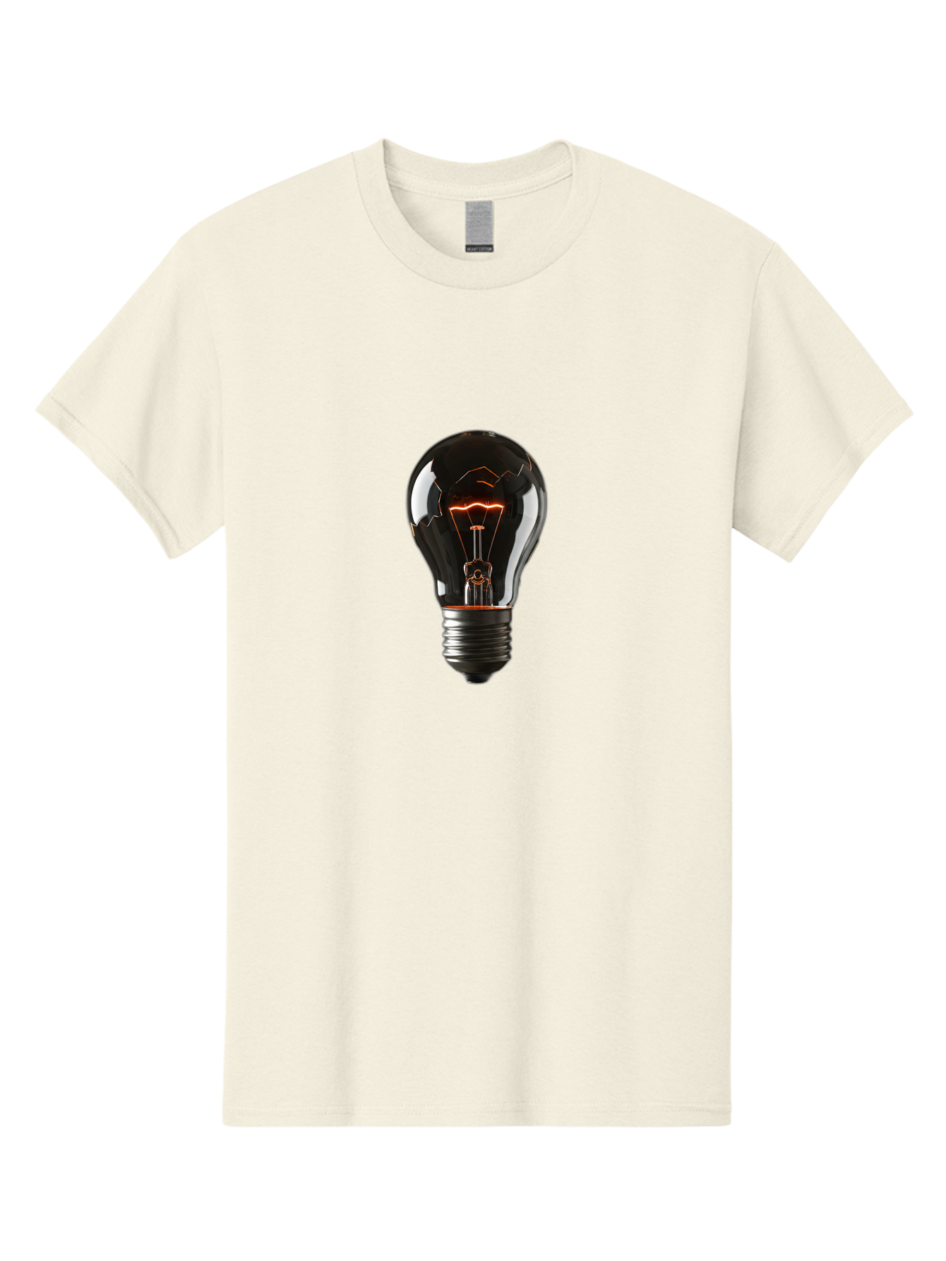 Light-Bulb-15 Men'S Graphic Tee, 100% Cotton, Comfortable Casual Summer Wear, Machine Washable, Vintage Camera, Old Camera, Antique Camera, Black Camera, Classic Photography, Photography Equipment, Nostalgic Device, Film Camera, Camera Art Baf878