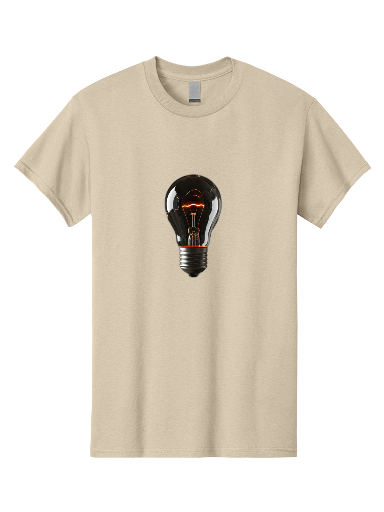 Light-Bulb-15 Men'S Graphic Tee, 100% Cotton, Comfortable Casual Summer Wear, Machine Washable, Vintage Camera, Old Camera, Antique Camera, Black Camera, Classic Photography, Photography Equipment, Nostalgic Device, Film Camera, Camera Art Baf878