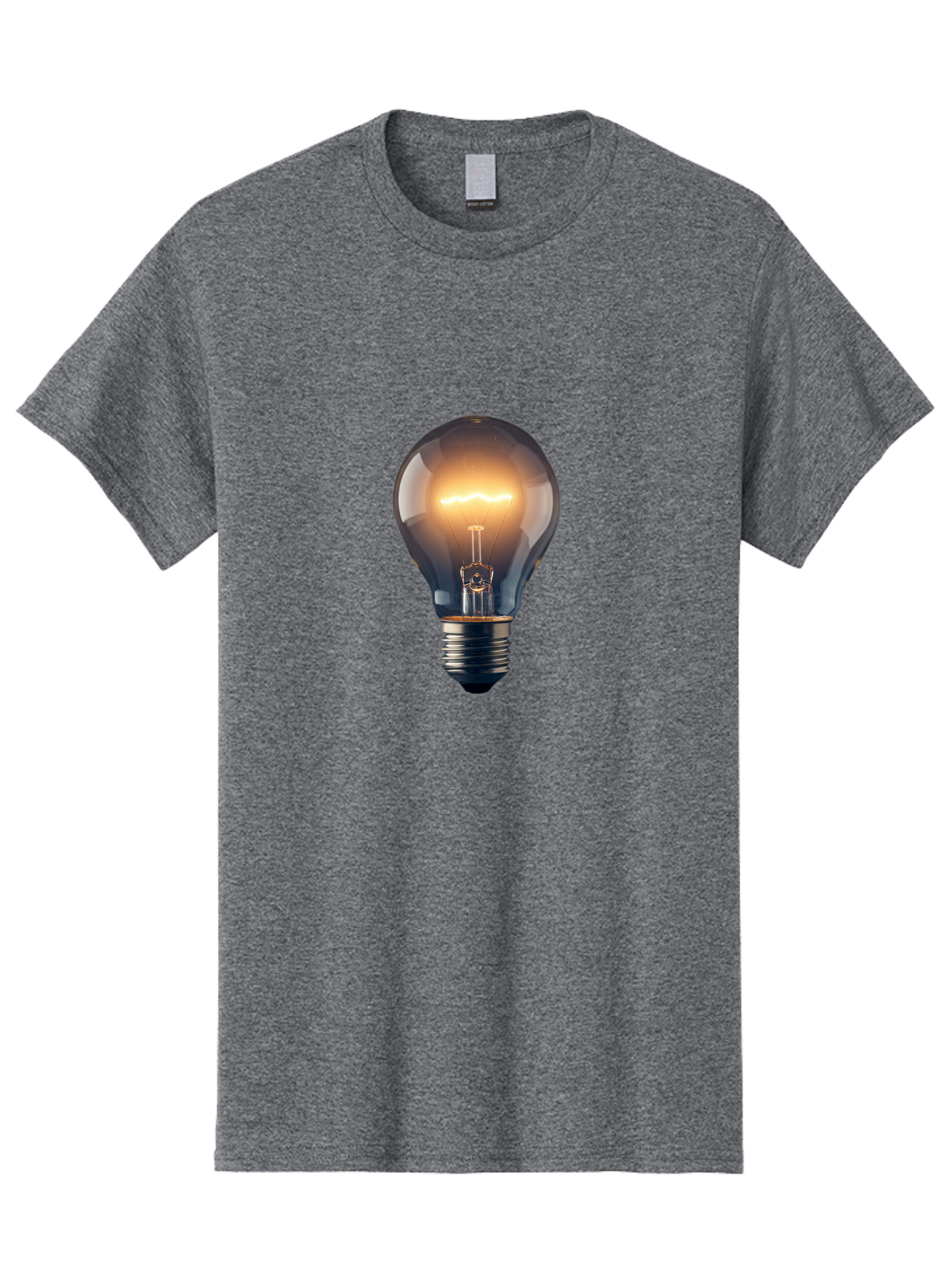 Light-Bulb-2 Men'S Graphic Tee, 100% Cotton, Comfortable Casual Summer Wear, Machine Washable, Vintage Camera, Old Camera, Antique Camera, Black Camera, Classic Photography, Photography Equipment, Nostalgic Device, Film Camera, Camera Art Baf879