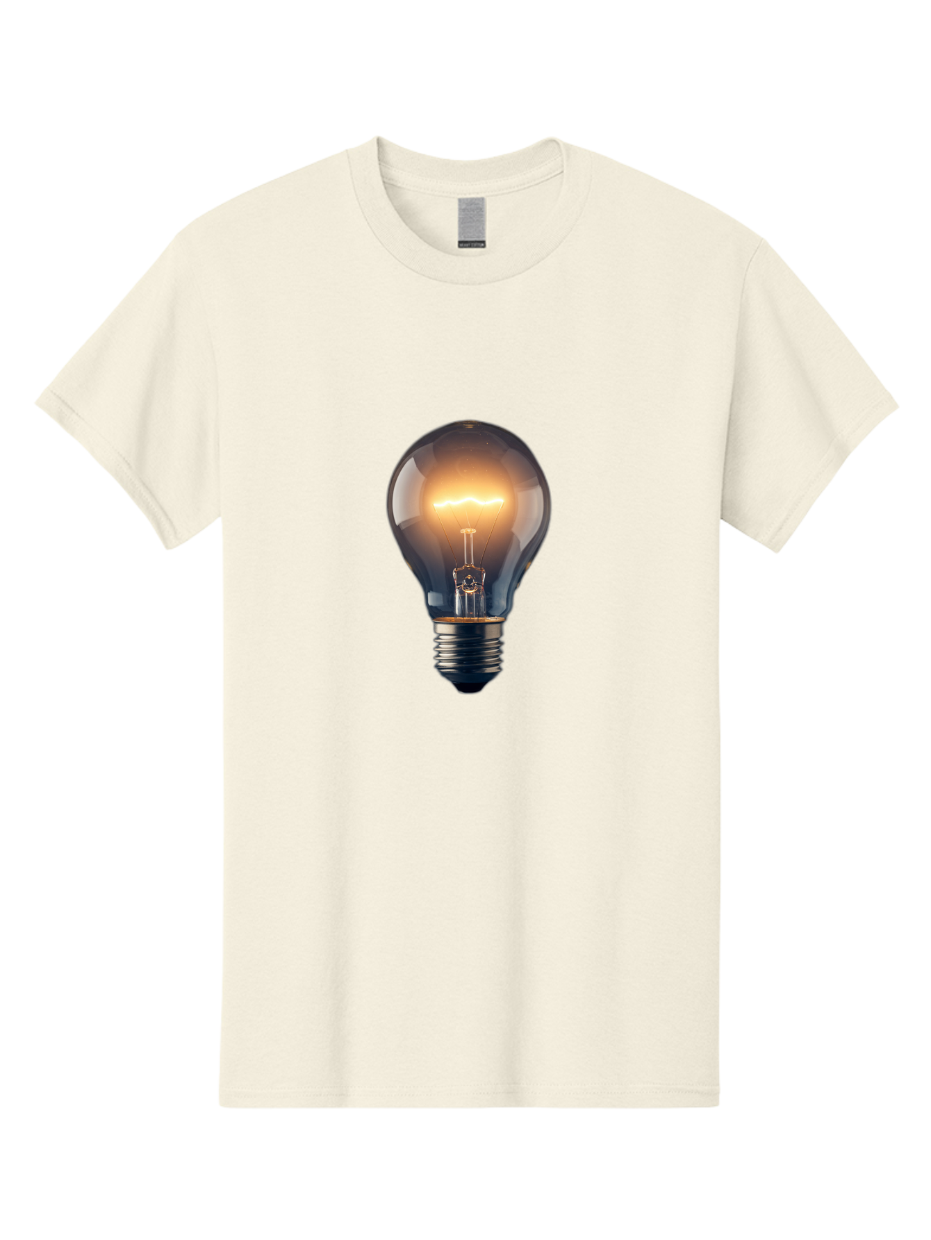 Light-Bulb-2 Men'S Graphic Tee, 100% Cotton, Comfortable Casual Summer Wear, Machine Washable, Vintage Camera, Old Camera, Antique Camera, Black Camera, Classic Photography, Photography Equipment, Nostalgic Device, Film Camera, Camera Art Baf879