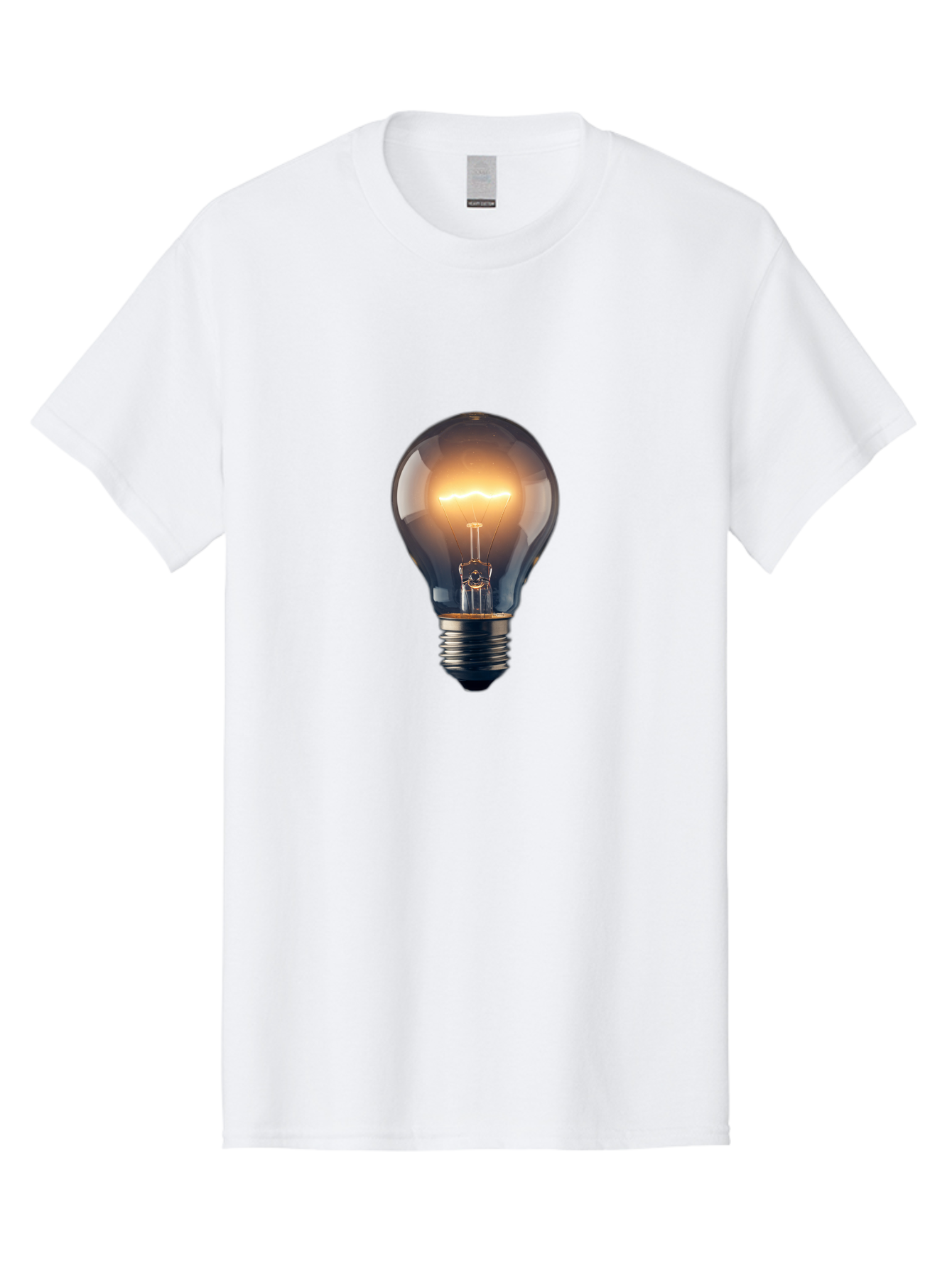 Light-Bulb-2 Men'S Graphic Tee, 100% Cotton, Comfortable Casual Summer Wear, Machine Washable, Vintage Camera, Old Camera, Antique Camera, Black Camera, Classic Photography, Photography Equipment, Nostalgic Device, Film Camera, Camera Art Baf879