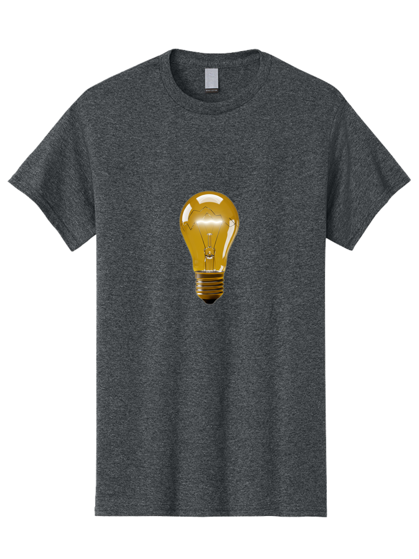 Light-Bulb-3 Men'S Graphic Tee, 100% Cotton, Comfortable Casual Summer Wear, Machine Washable, Vintage Camera, Old Camera, Antique Camera, Black Camera, Classic Photography, Photography Equipment, Nostalgic Device, Film Camera, Camera Art Baf880
