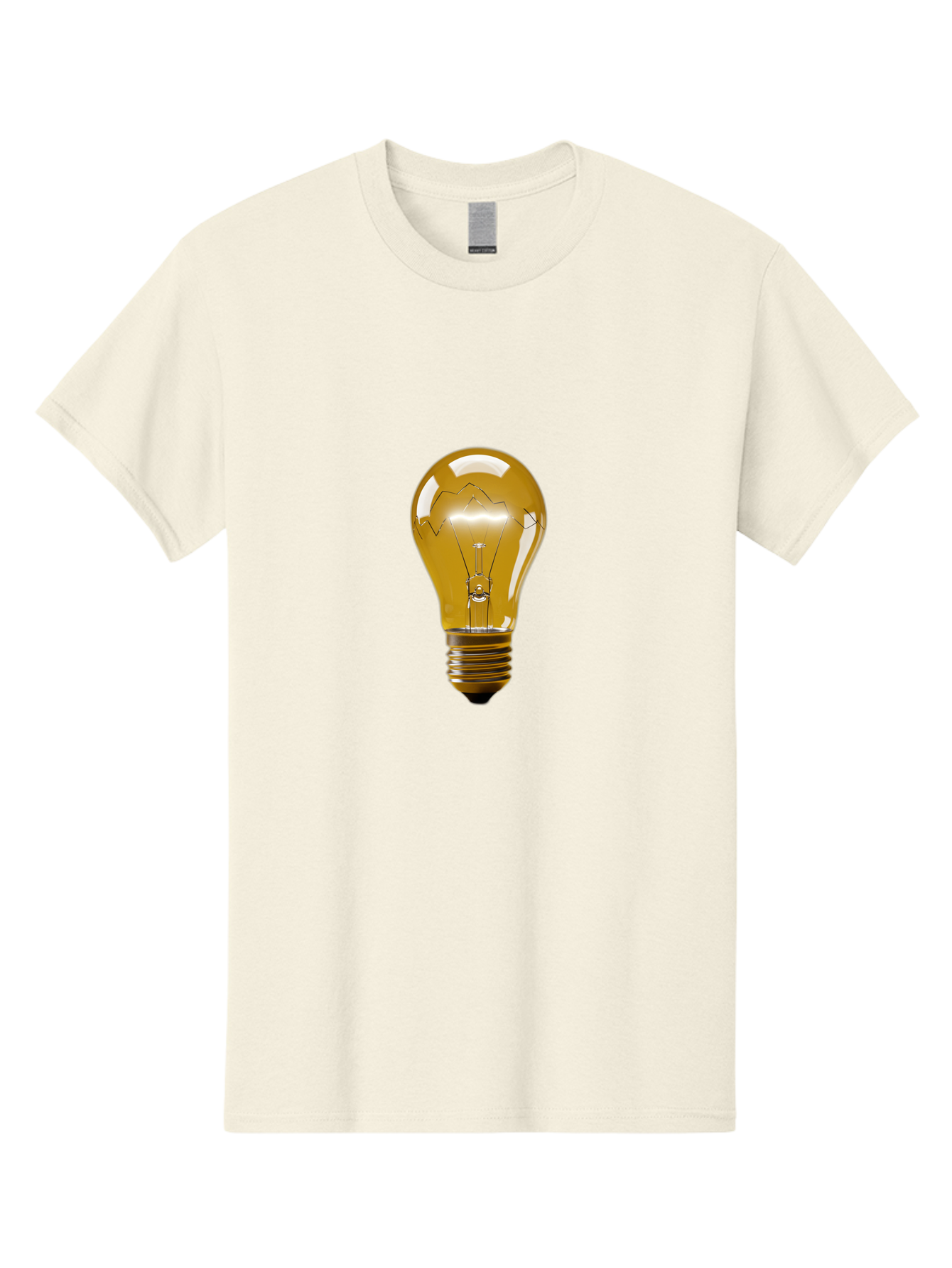 Light-Bulb-3 Men'S Graphic Tee, 100% Cotton, Comfortable Casual Summer Wear, Machine Washable, Vintage Camera, Old Camera, Antique Camera, Black Camera, Classic Photography, Photography Equipment, Nostalgic Device, Film Camera, Camera Art Baf880