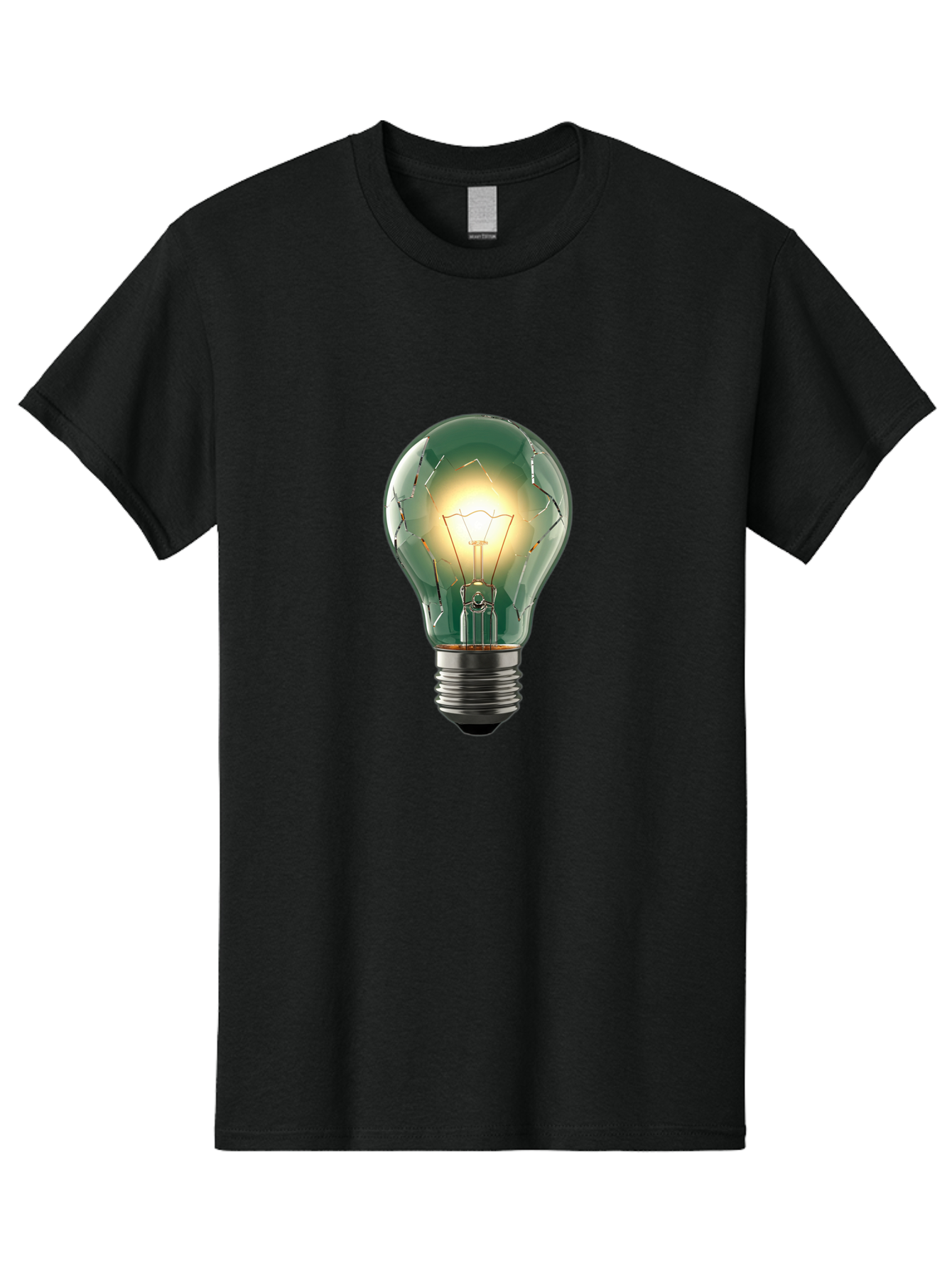 Light-Bulb-4 Men'S Graphic Tee, 100% Cotton, Comfortable Casual Summer Wear, Machine Washable, Vintage Camera, Old Camera, Antique Camera, Black Camera, Classic Photography, Photography Equipment, Nostalgic Device, Film Camera, Camera Art Baf881
