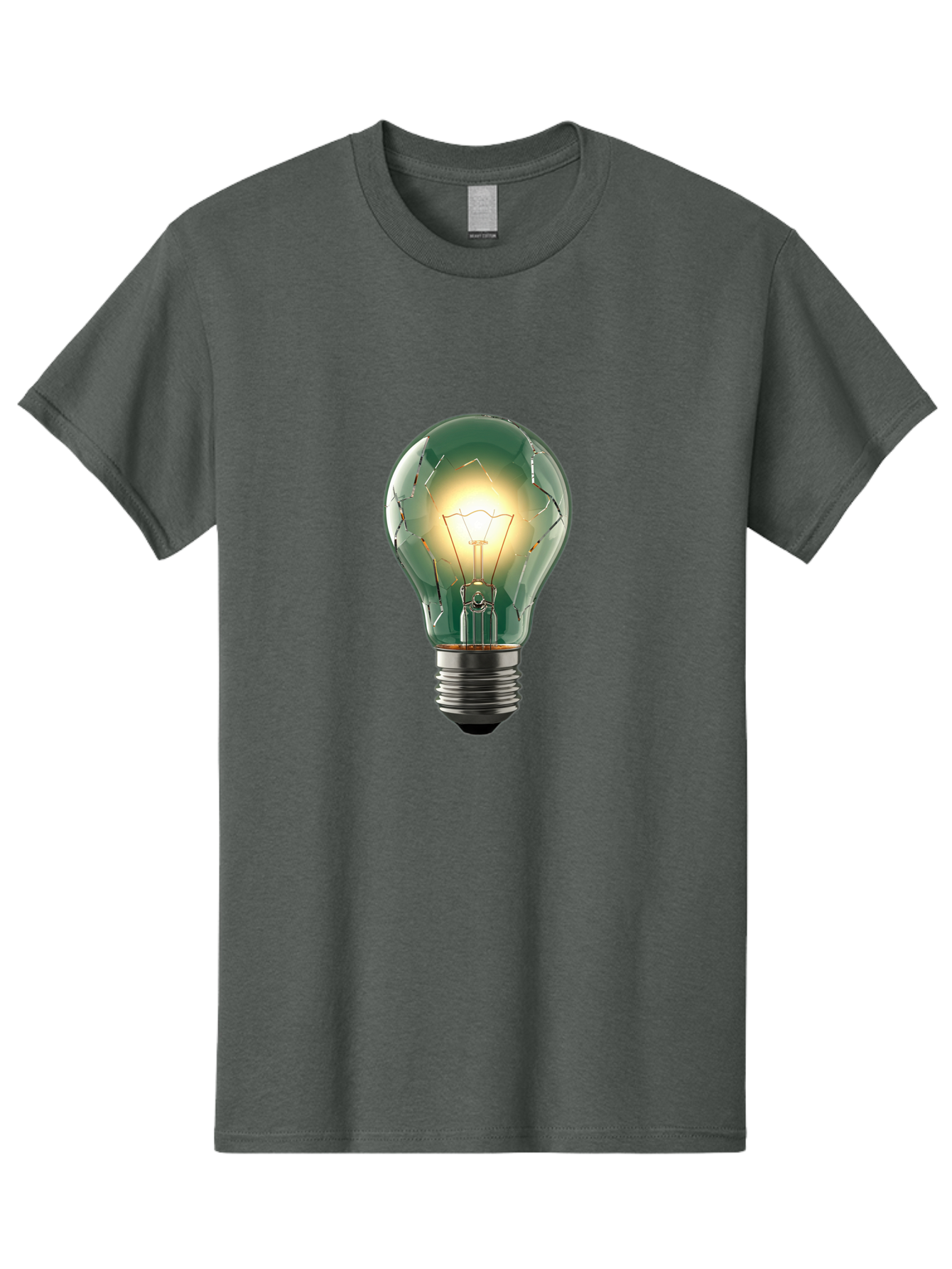 Light-Bulb-4 Men'S Graphic Tee, 100% Cotton, Comfortable Casual Summer Wear, Machine Washable, Vintage Camera, Old Camera, Antique Camera, Black Camera, Classic Photography, Photography Equipment, Nostalgic Device, Film Camera, Camera Art Baf881