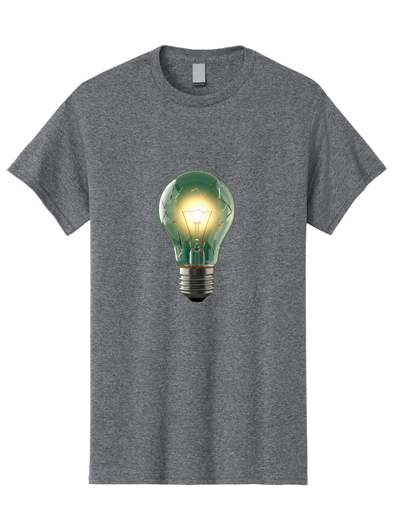 Light-Bulb-4 Men'S Graphic Tee, 100% Cotton, Comfortable Casual Summer Wear, Machine Washable, Vintage Camera, Old Camera, Antique Camera, Black Camera, Classic Photography, Photography Equipment, Nostalgic Device, Film Camera, Camera Art Baf881