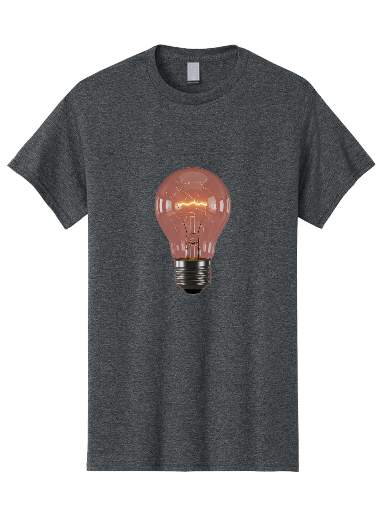 Light-Bulb-5 Men'S Graphic Tee, 100% Cotton, Comfortable Casual Summer Wear, Machine Washable, Vintage Camera, Old Camera, Antique Camera, Black Camera, Classic Photography, Photography Equipment, Nostalgic Device, Film Camera, Camera Art Baf882