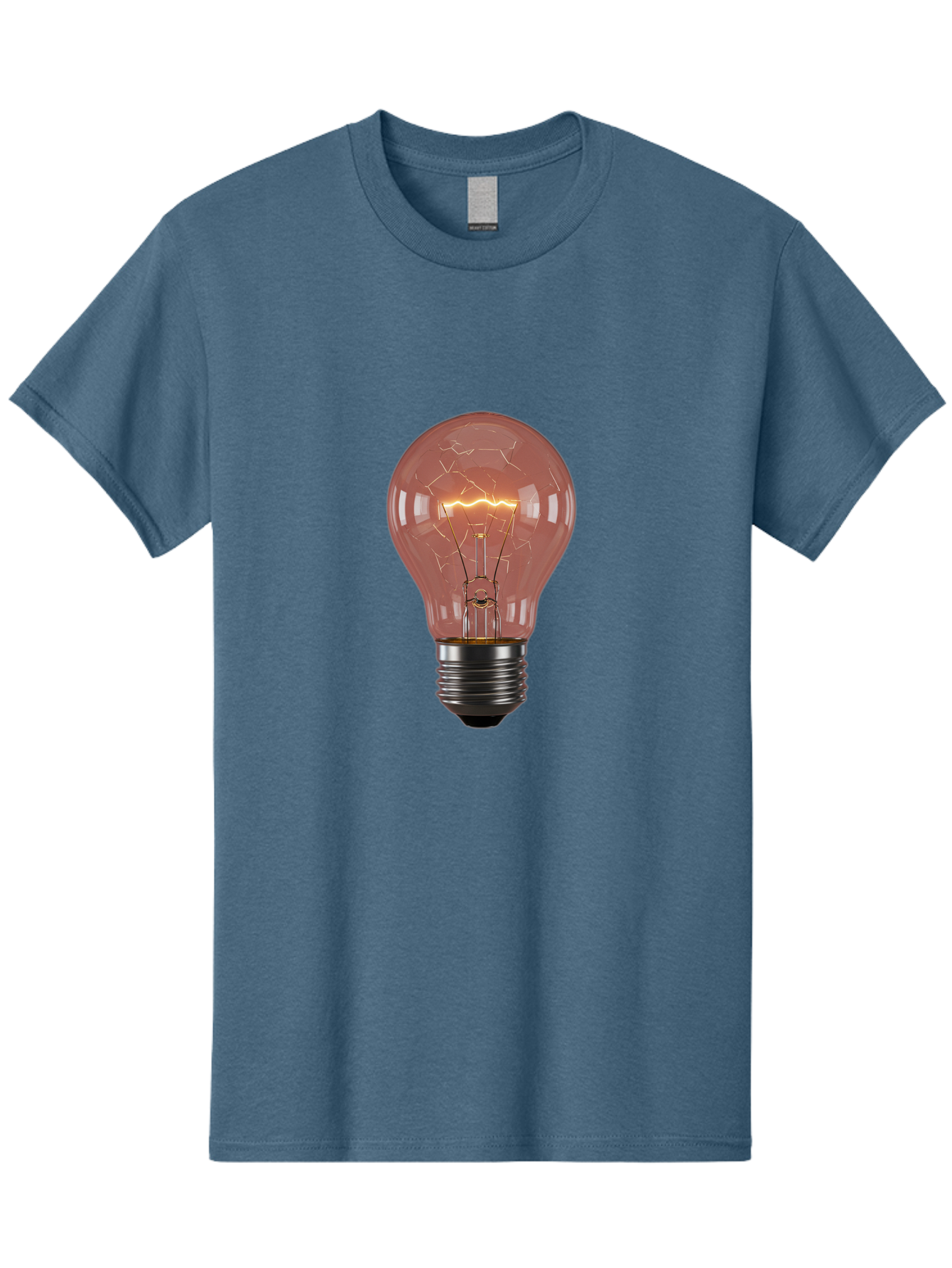 Light-Bulb-5 Men'S Graphic Tee, 100% Cotton, Comfortable Casual Summer Wear, Machine Washable, Vintage Camera, Old Camera, Antique Camera, Black Camera, Classic Photography, Photography Equipment, Nostalgic Device, Film Camera, Camera Art Baf882